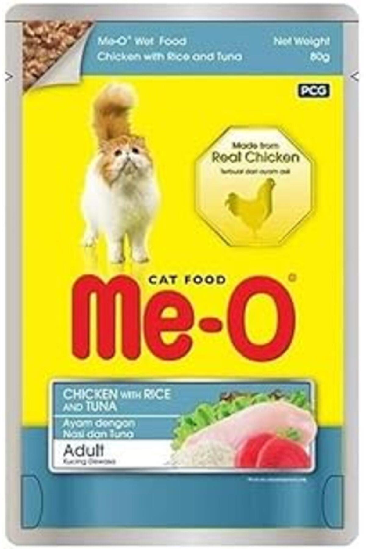 Me-o Tavuk Ile Pirinç Ve Ton Kedi Yaşmama 12x 80 gr