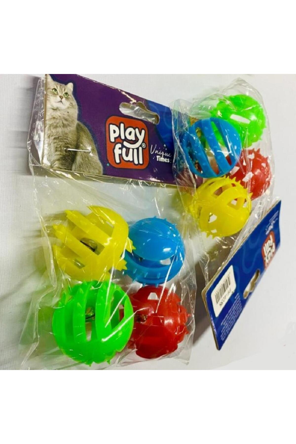 Plastik Top Kedi Oyuncağı 3,5 Cm