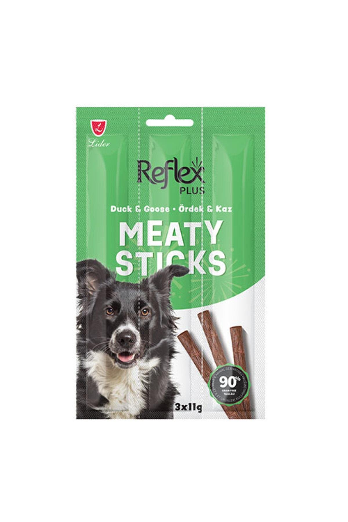 Plus Meaty Sticks Ördek ve Kaz Etli Tahılsız Köpek Ödül Çubuğu 3x11 Gr