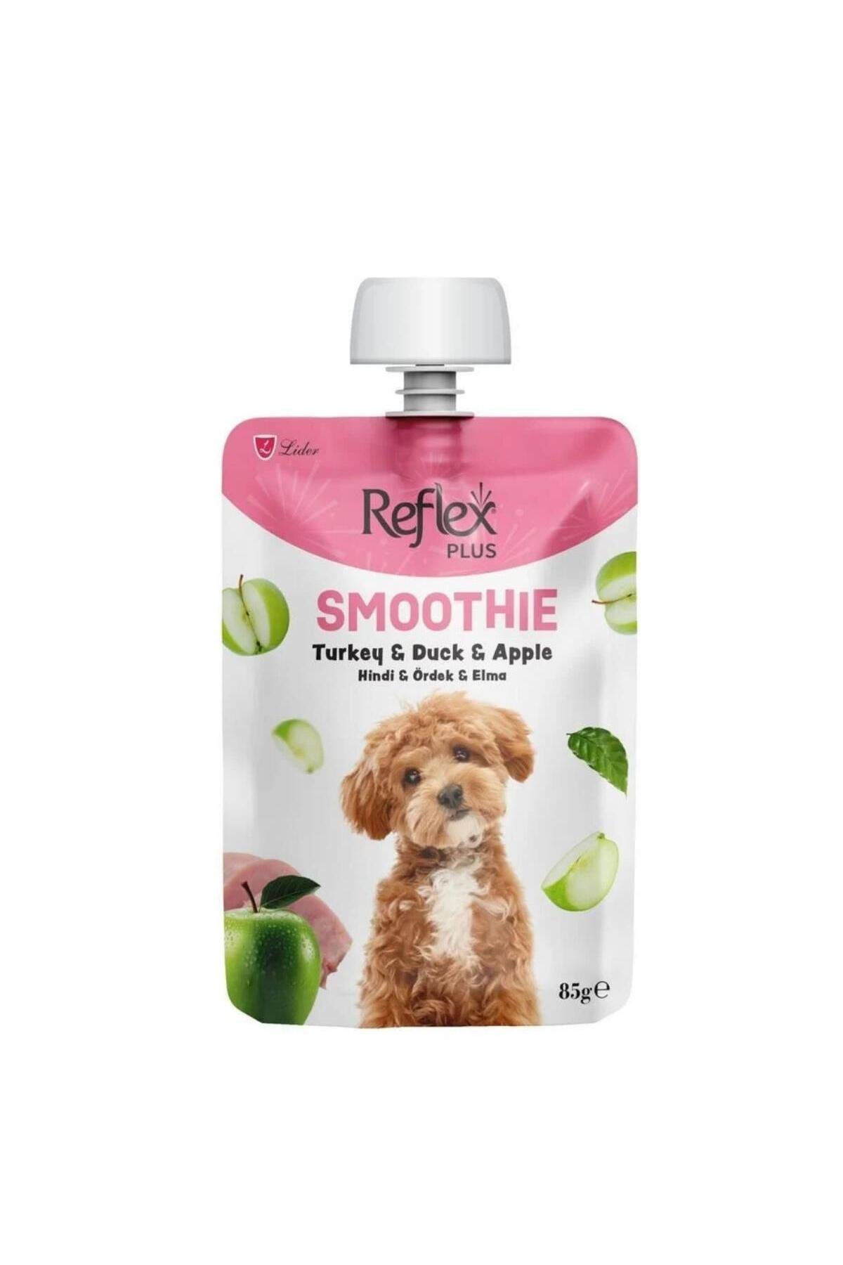 Plus Smoothie Hindi Etli Ördekli ve Elmalı Sıvı Köpek Ödülü 85gr