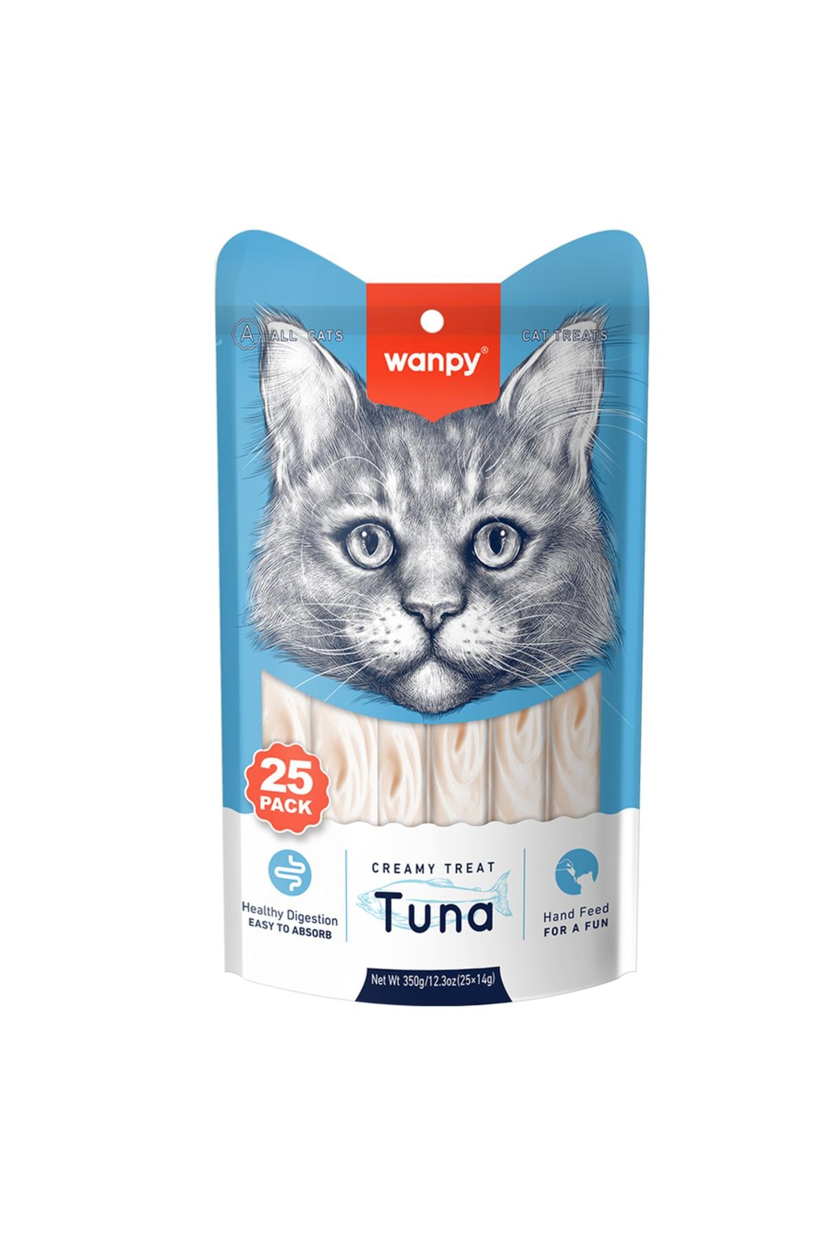 Ton Balıklı 25*14gr Krema Kedi Ödülü RAC-054 Skt:10/2026
