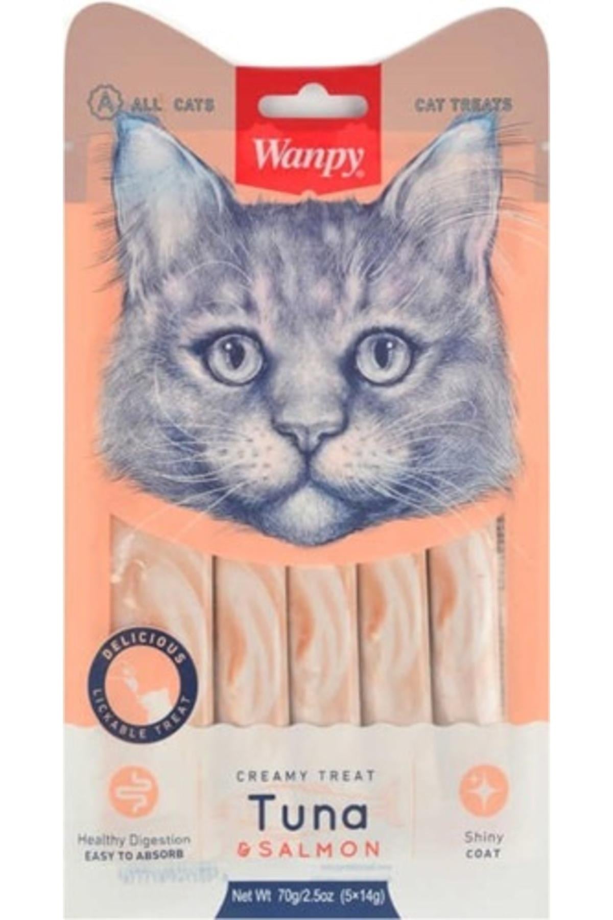 Ton Ve Somon Balıklı Sıvı Kedi Ödülü 5*14 Gr.