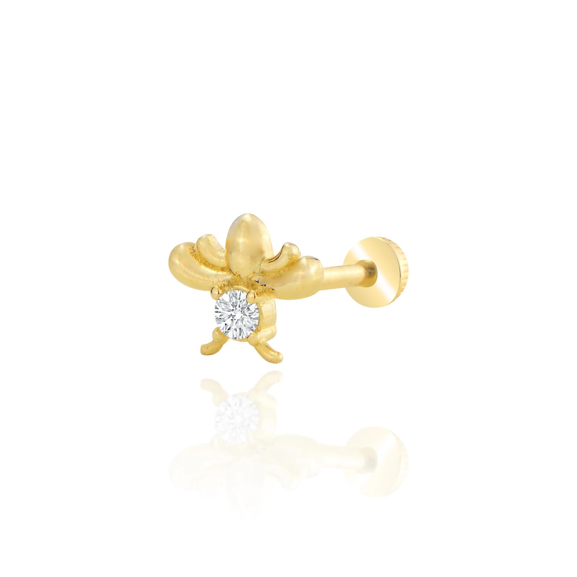 Arılı tragus piercing
