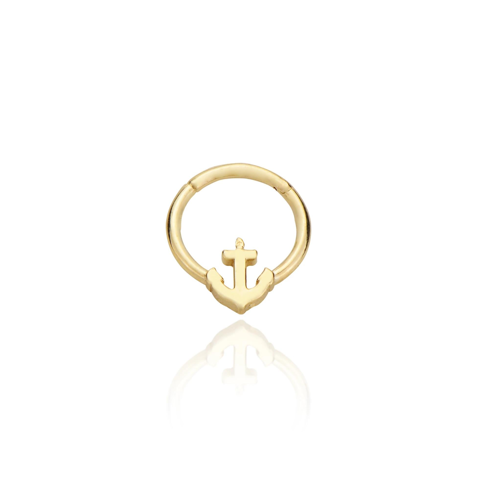 Çapa model halka helix piercing
