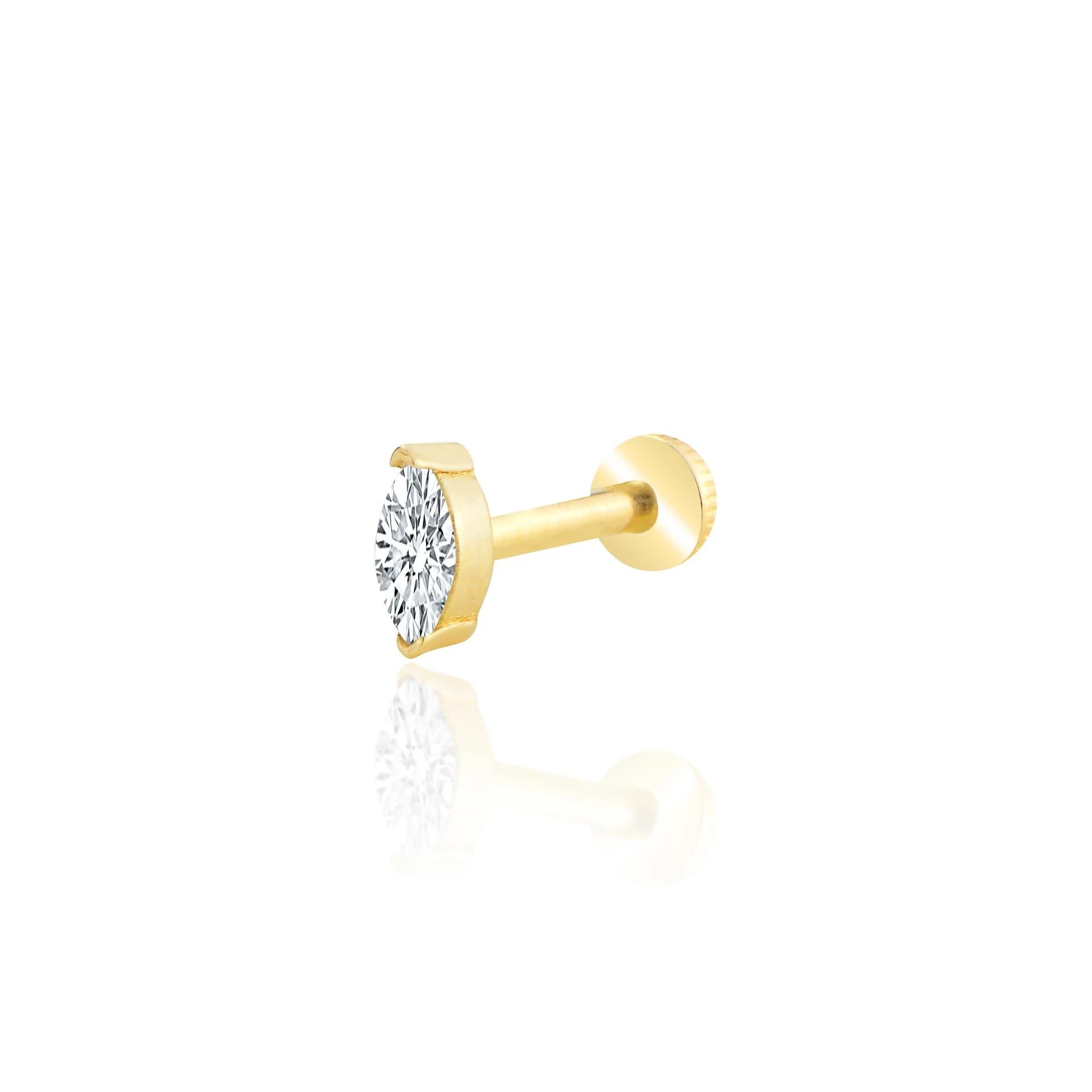 Markiz taş tragus piercing