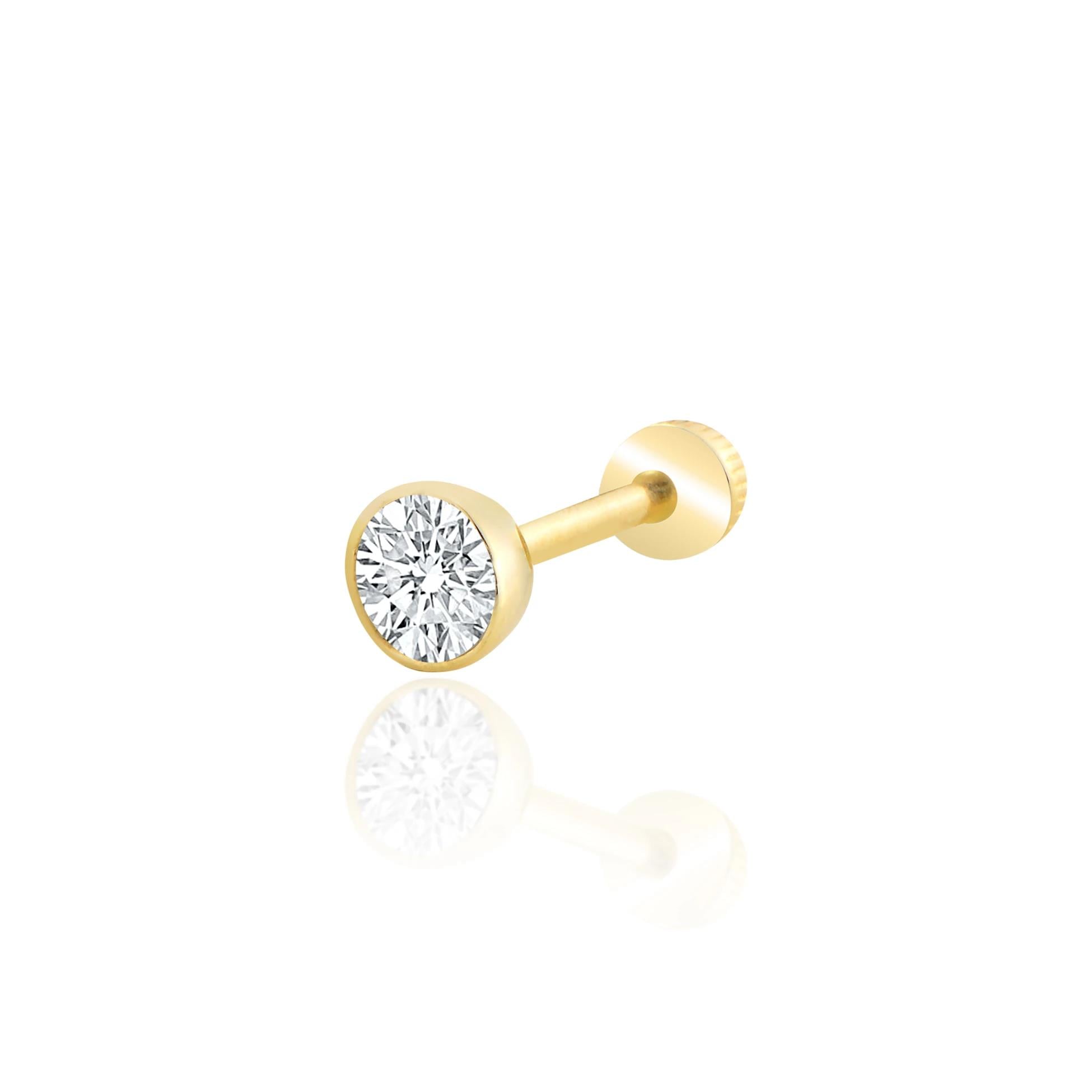 Sıvama taş tragus piercing