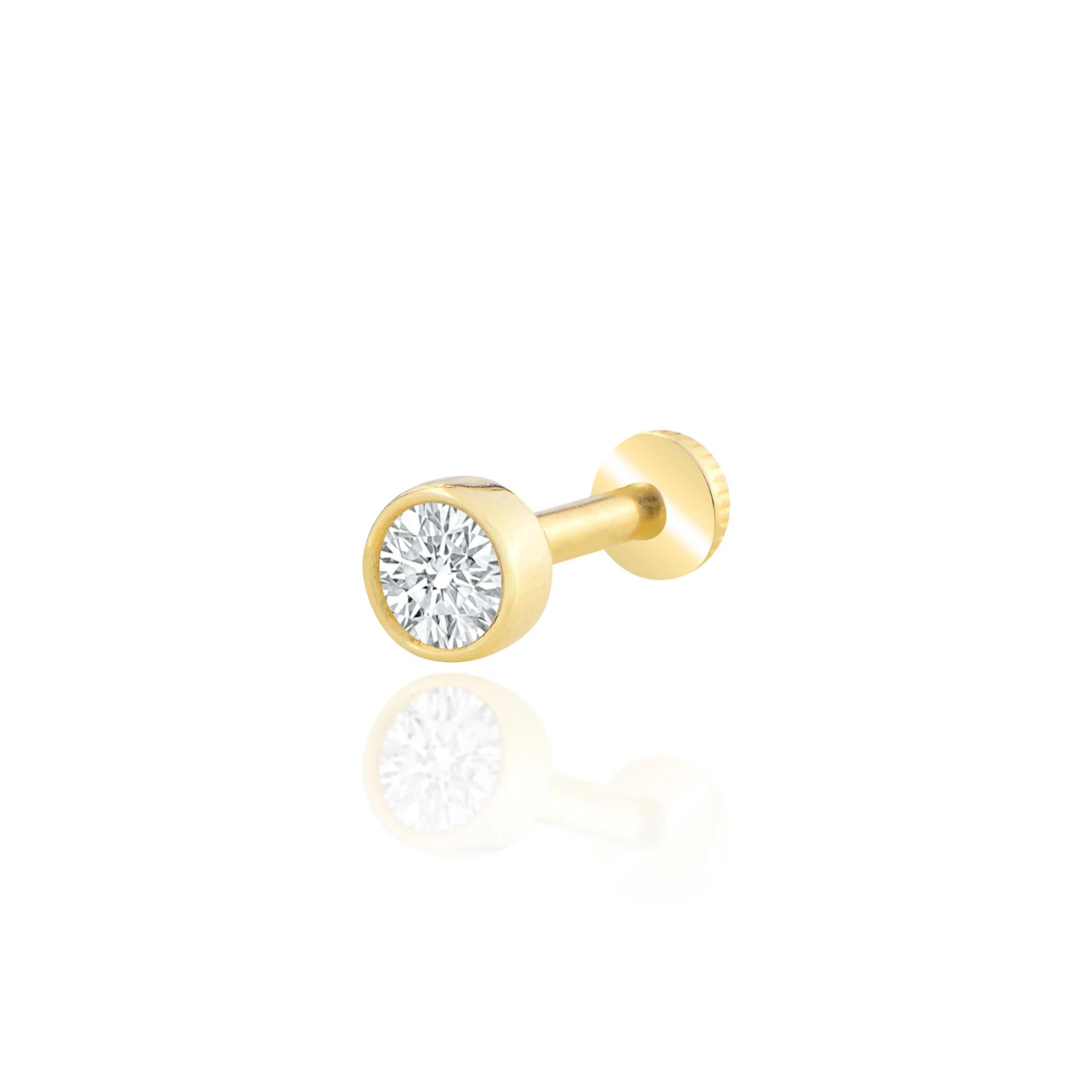Sıvama tektaş tragus piercing