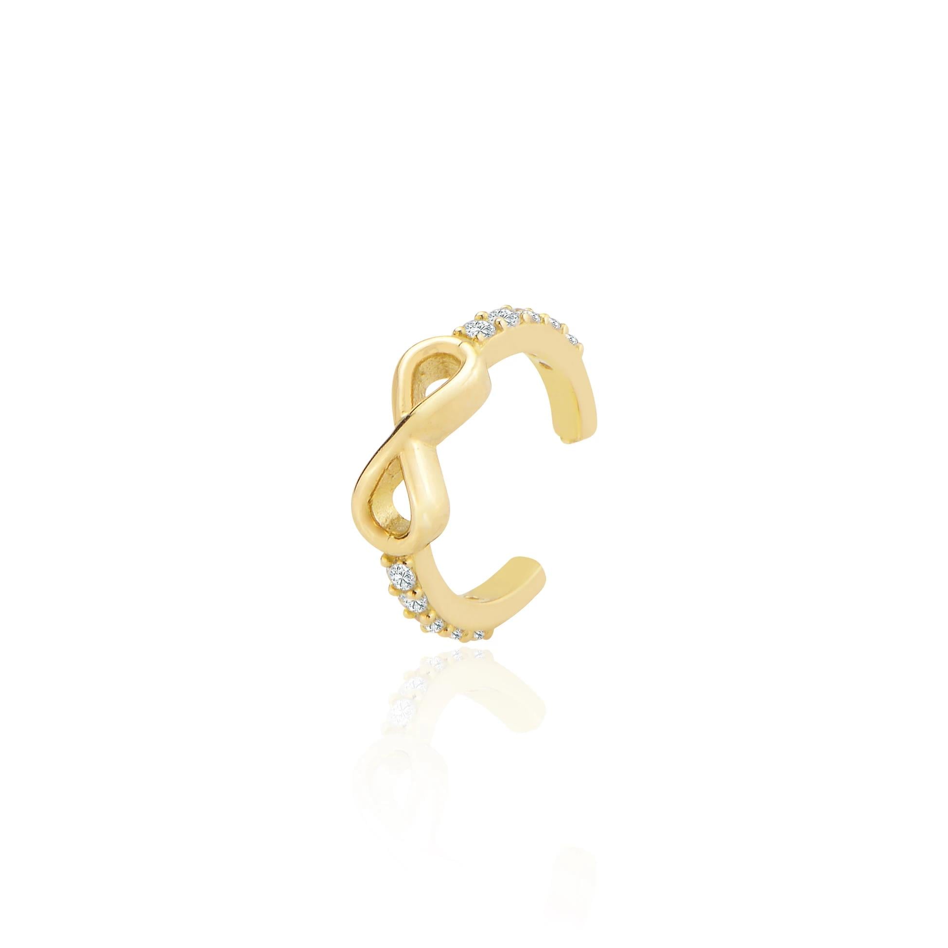 Sonsuzluk earcuff piercing