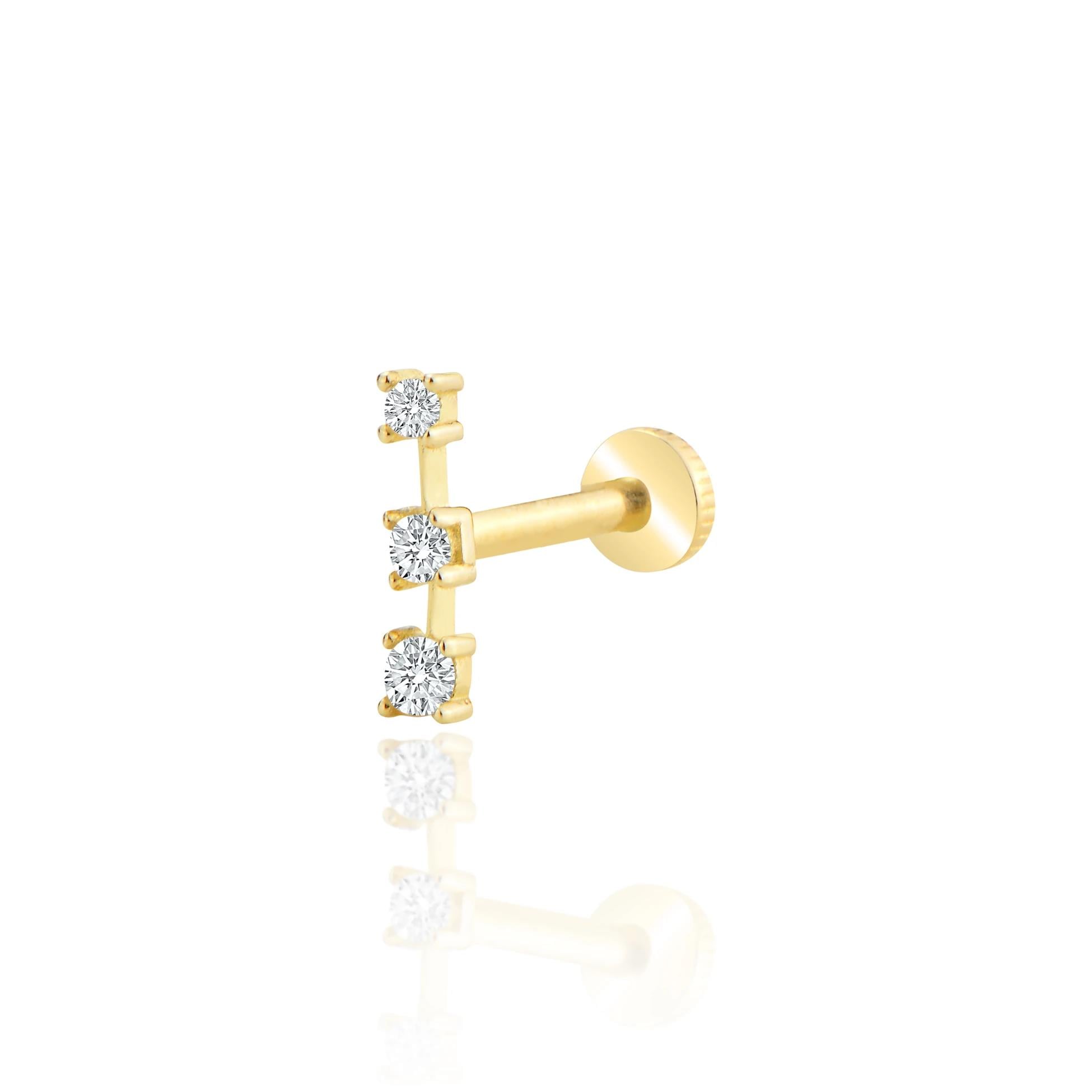 taşlı tria tragus piercing