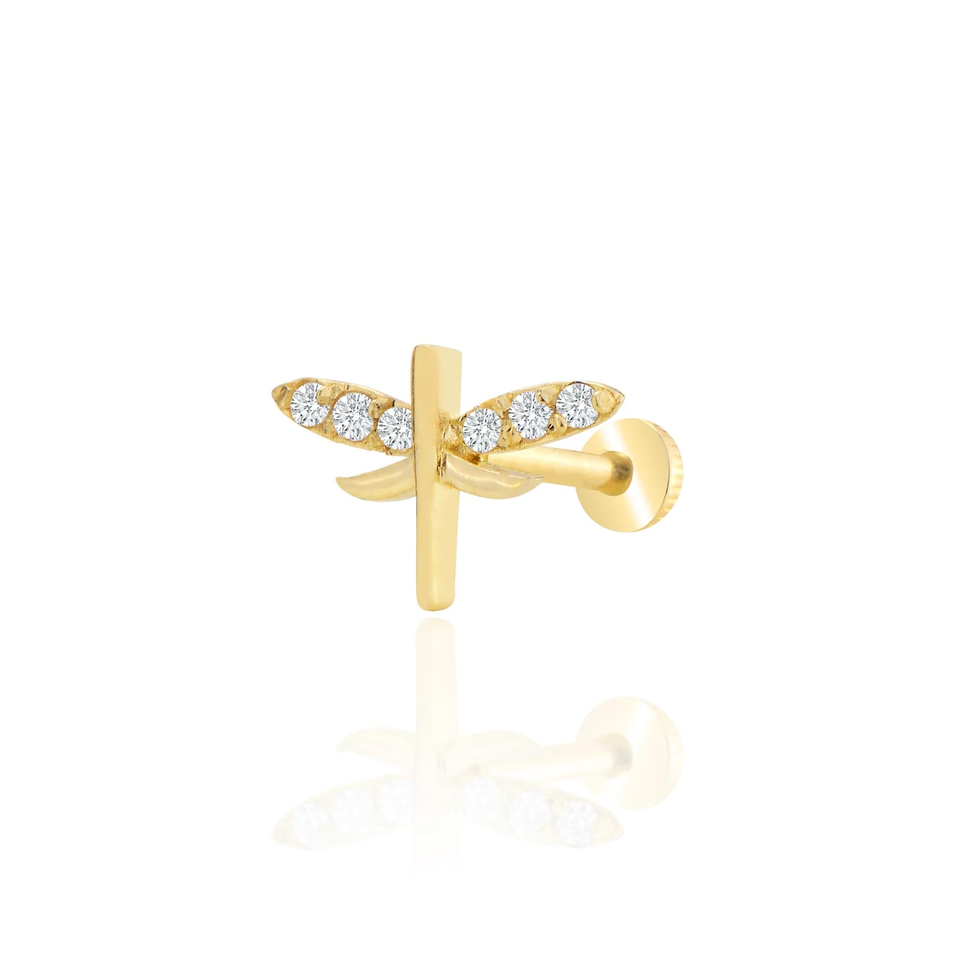 Taşlı yusufçuk tragus piercing