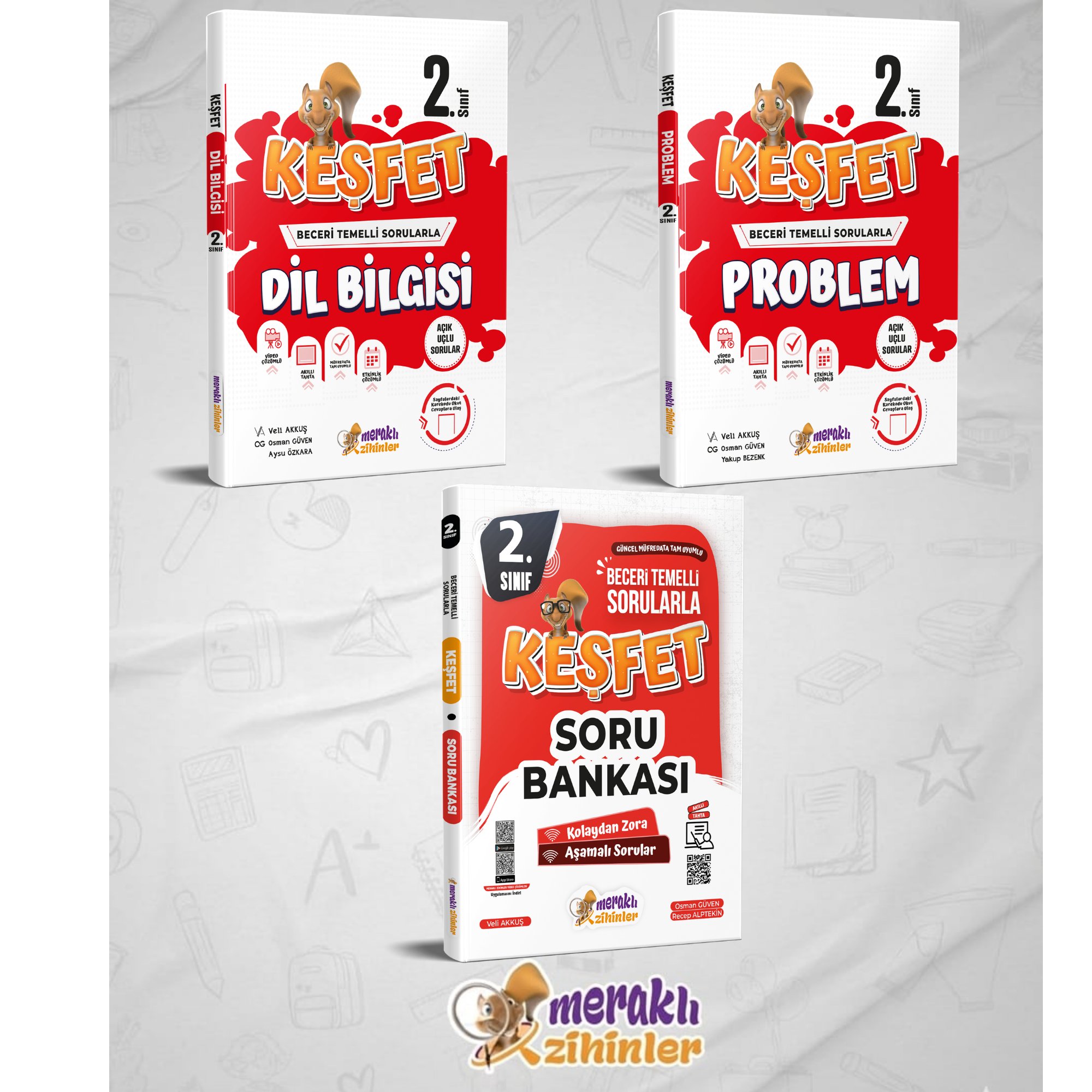 2.SINIF TÜM DERSLER SORU BANKASI+DİL BİLGİSİ+PROBLEM (3'LÜ SET)
