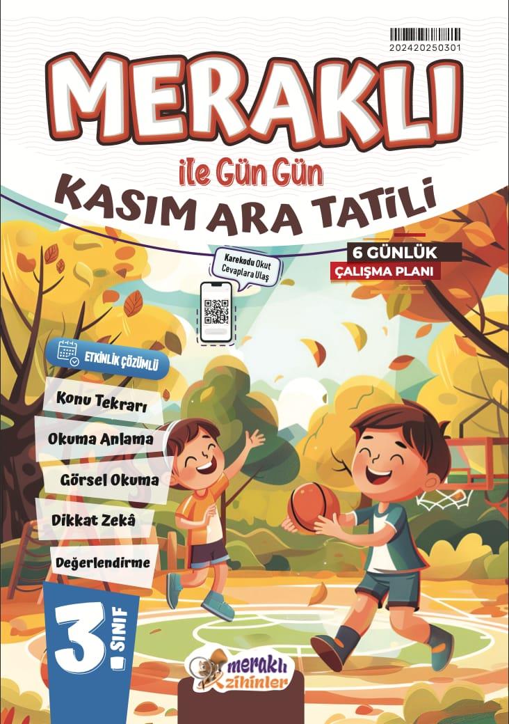 3.SINIF MERAKLI İLE GÜN GÜN KASIM ARA TATİLİ KİTABI