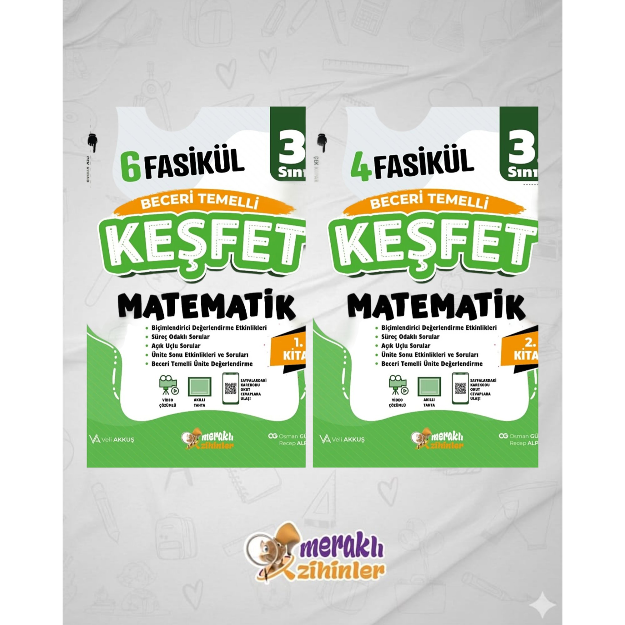 3.SINIF BECERİ TEMELLİ MATEMATİK(1-2) 10 FASİKÜL KEŞFET(2'Lİ SET)