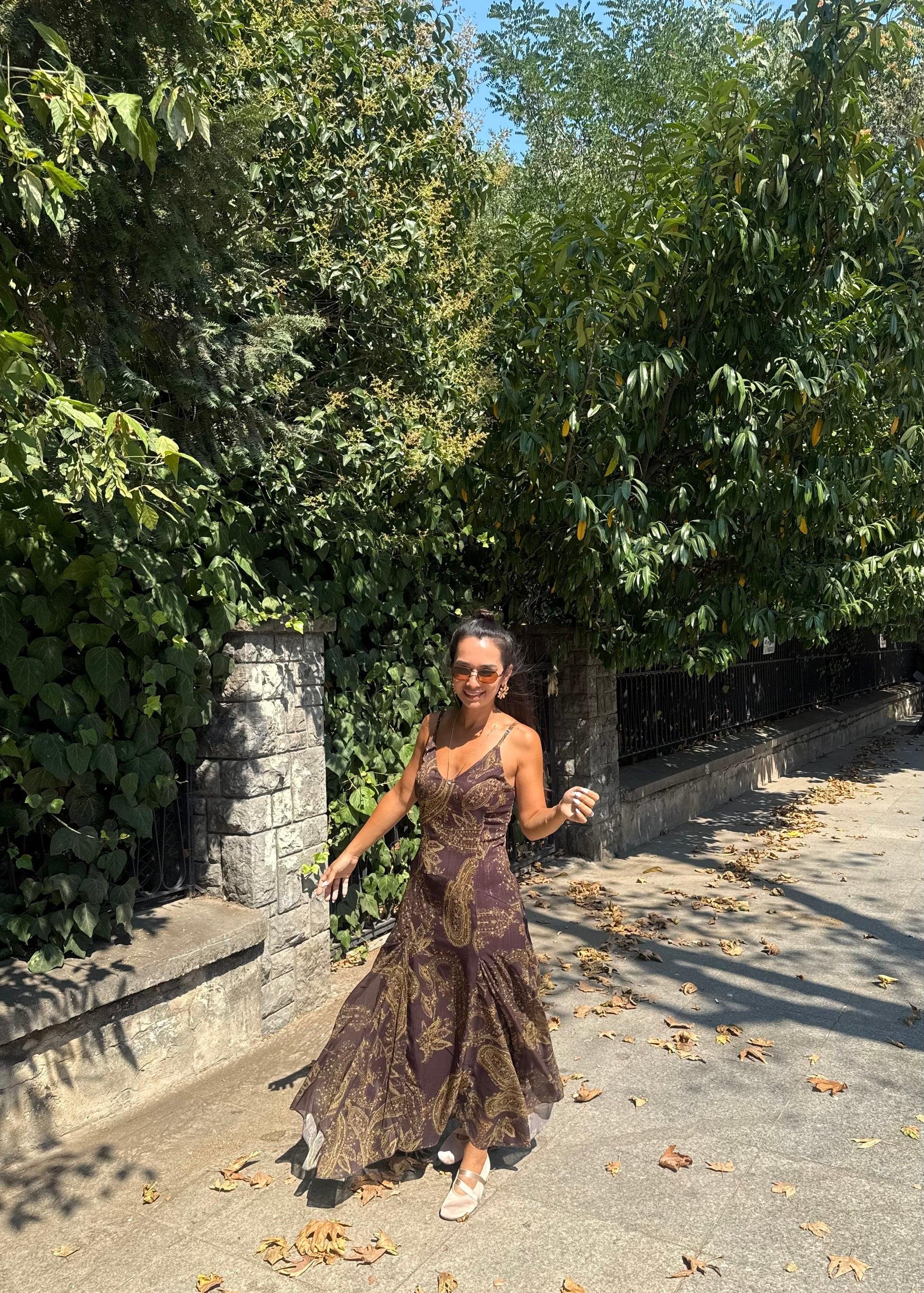 Astarlı Şifon Elbise