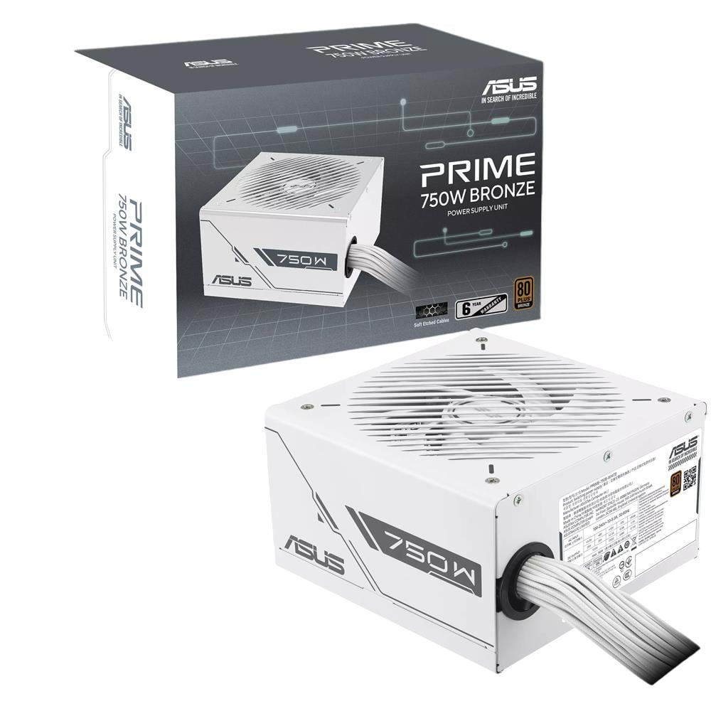 ASUS PRIME-750B 750W 80+ Bronze Beyaz PSU / 135mm Fan / ATX Güç Kaynağı