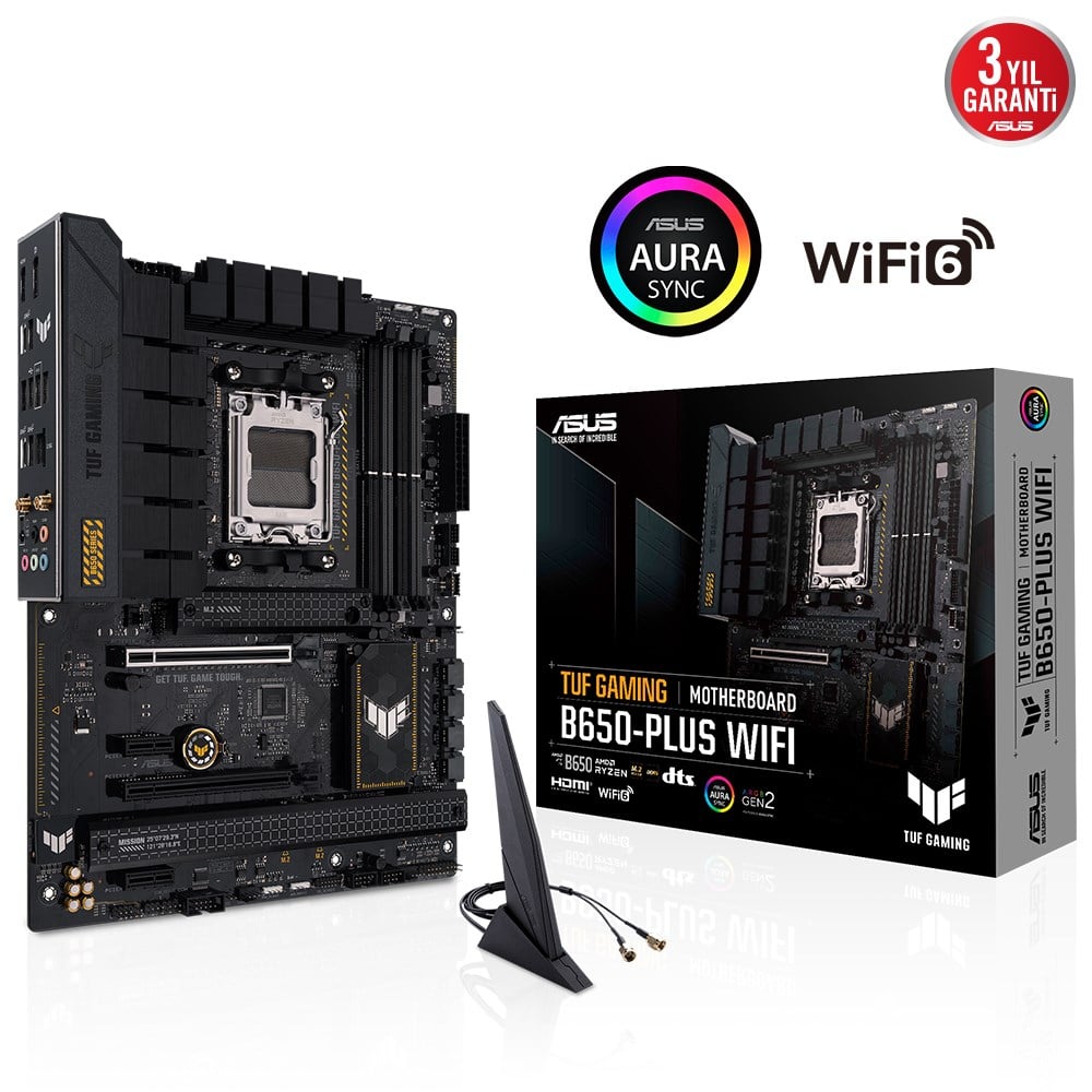 Asus TUF Gaming B650-PLUS Wi-Fi AMD AM5 DDR5 ATX Anakart