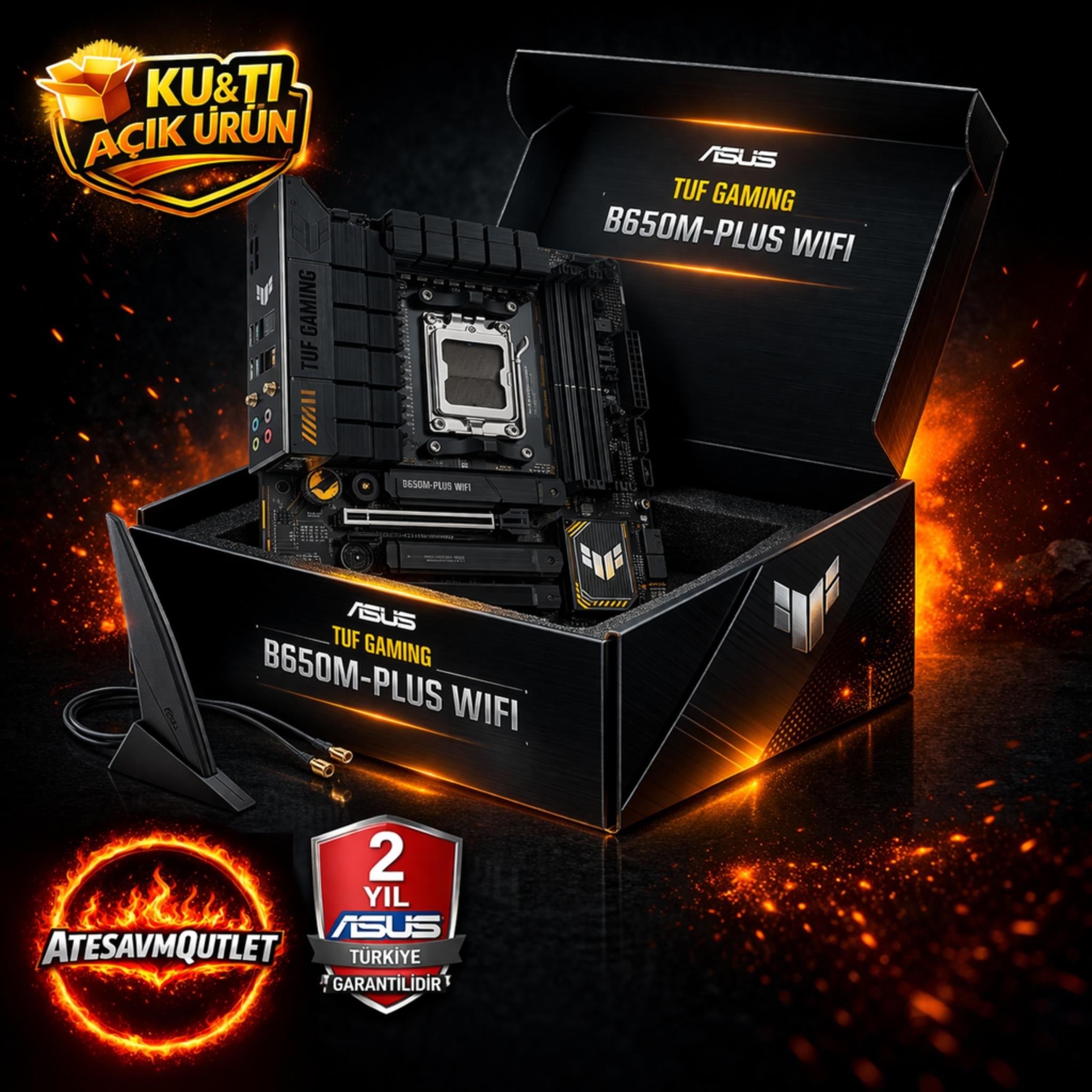 ASUS TUF GAMING B650M-PLUS WIFI DDR5 6400Mhz+(OC) DP HDMI M.2 AM5