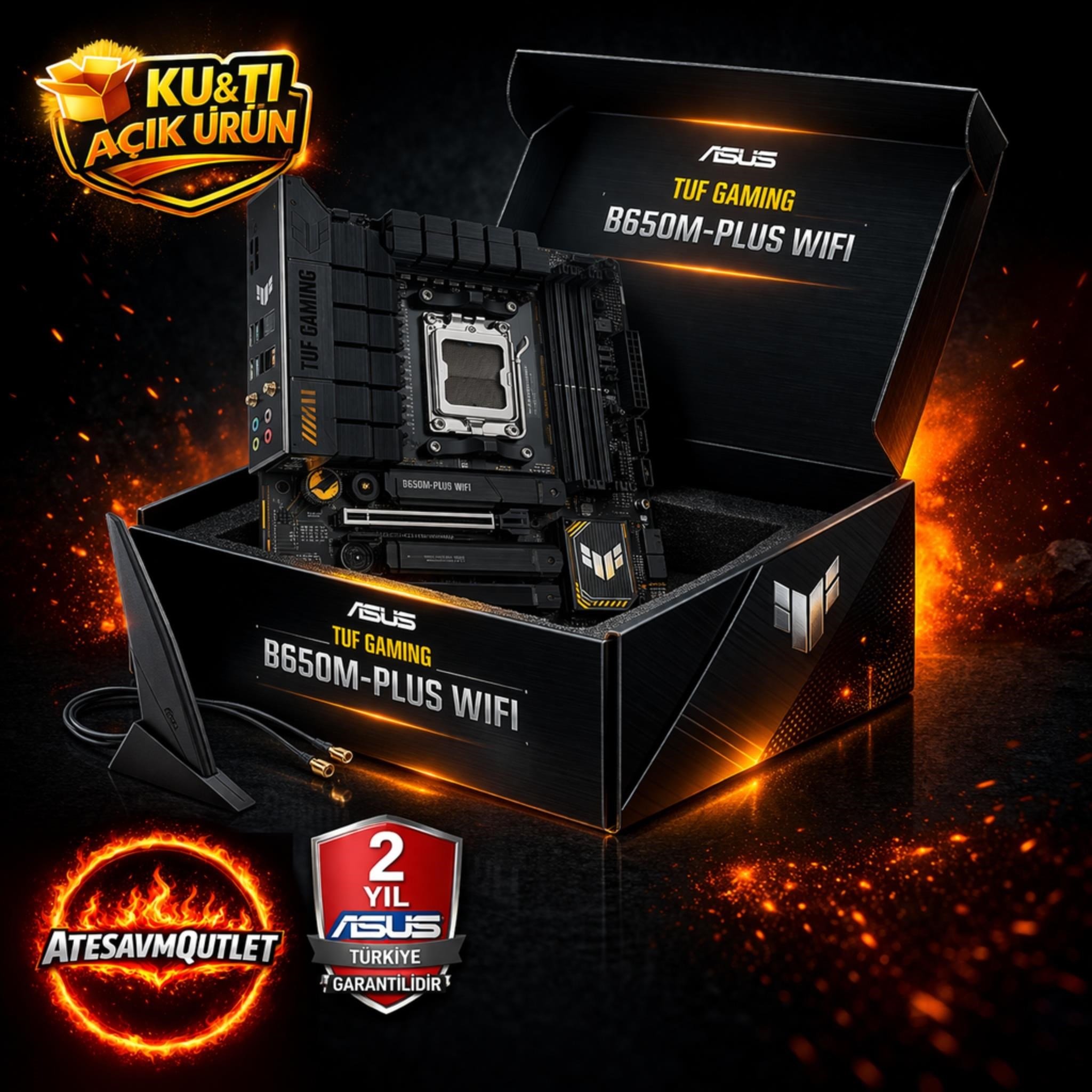 ASUS TUF GAMING B650M-PLUS WIFI DDR5 6400Mhz+(OC) DP HDMI M.2 AM5