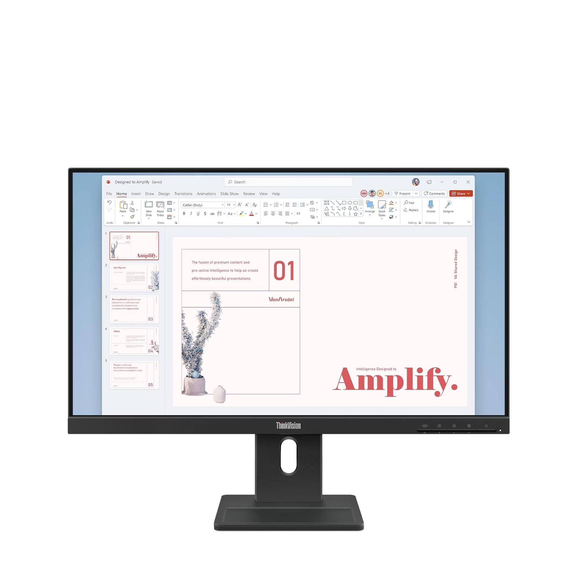 Lenovo ThinkVision E24-40 23.8 İnç 64BAMAR1TK 100Hz 4ms Pivot Yükseklik Ayarlı HDMI DisplayPort VGA Hoparlör Full HD IPS Monitör