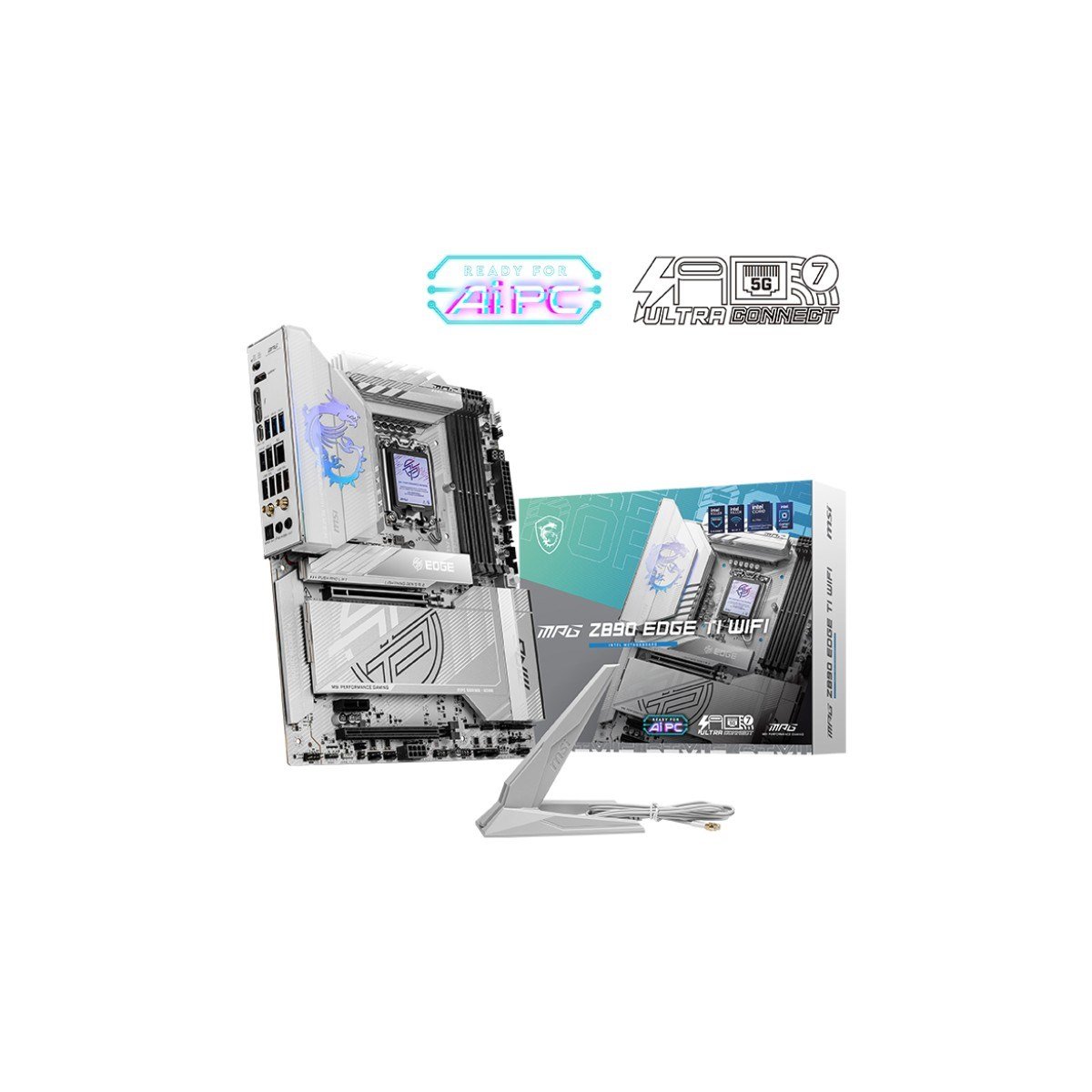 MSI MPG Z890 EDGE TI WIFI SOKET 1851 DDR5 9200MHZ(OC) USB 20GBPS 5XM.2 2XTB4 HDMI DISPLAY 5G LAN WIFI 7 ATX ANAKART