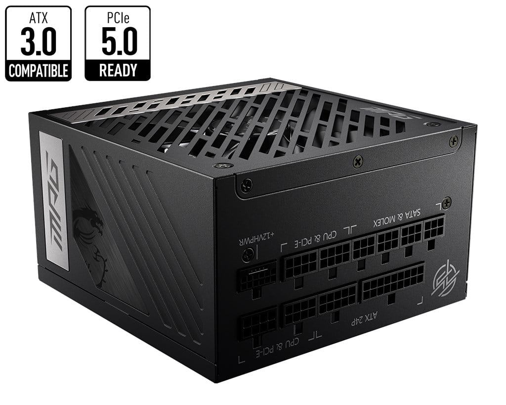MSI PSU MPG A1000G PCIE5 1000W 80+ GOLD POWER SUPPLY