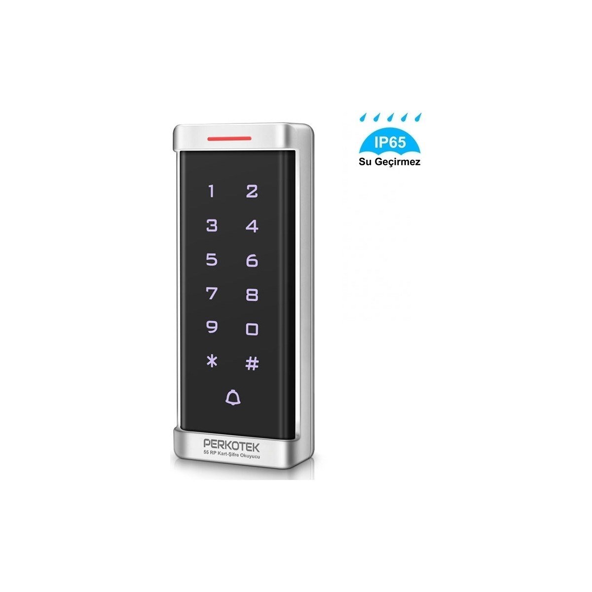 Perkotek 55 RP Metal Su Geçirmez Dış Mekan Kart Okuyucu – IP65 Proximity