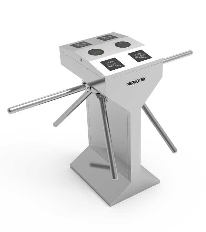 PERKOTEK D150 Double Tripod Turnike | Çift Yönlü Geçiş | Paslanmaz Çelik Turnike Sistemi