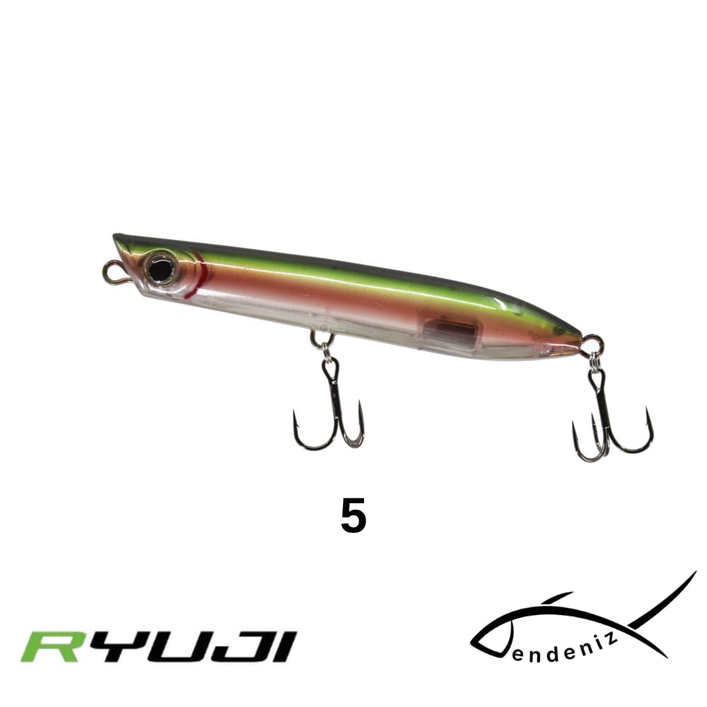 RYUJI ROCKET TOP WATER 130MM 31,5GR HARD BAIT, 5    