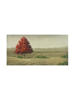 120x60 yatay kırmızı ağaç manzarası -1