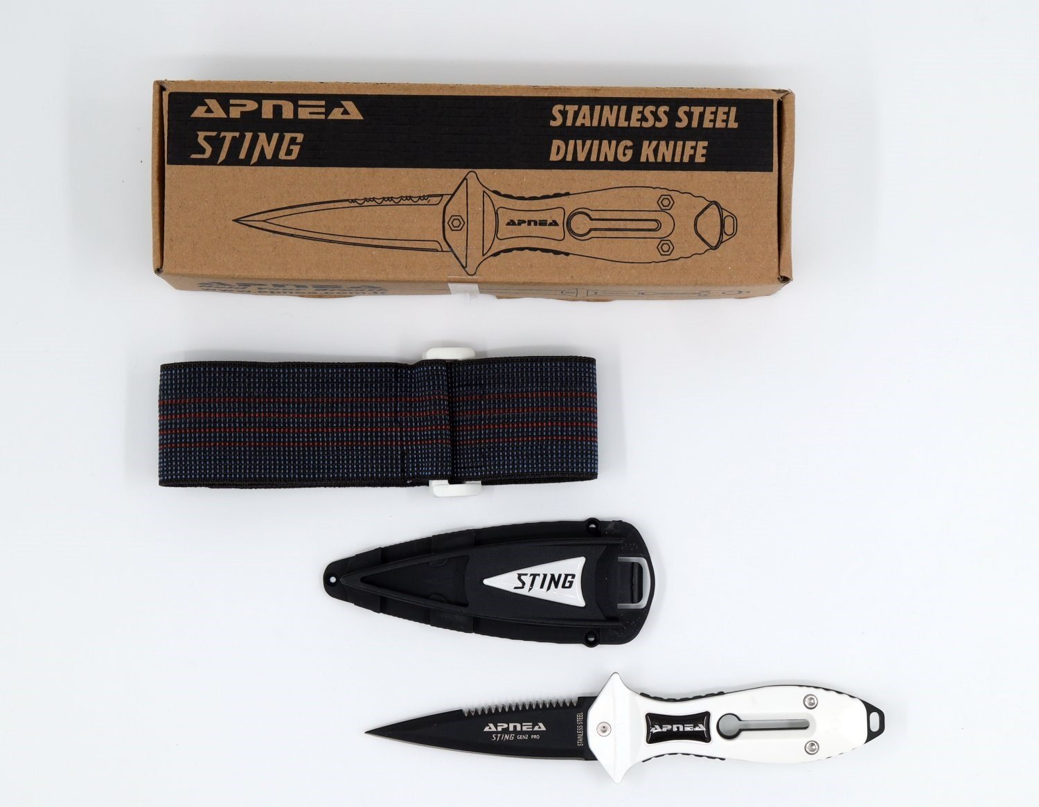 Apnea Sting Gen2 Pro Beyaz Bıçak