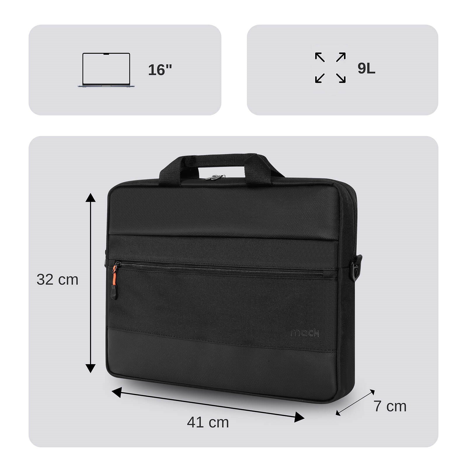 MACK MCC-1603 16 PAX Motion Notebook Çantası Siyah