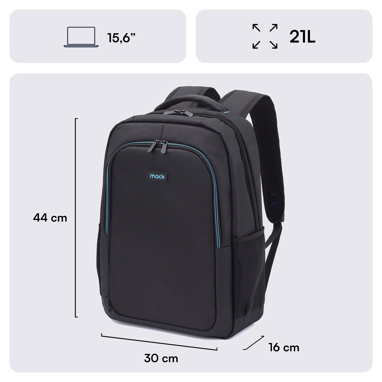 MACK MCC-505 15.6 Move Notebook Sırt Çantası Siyah