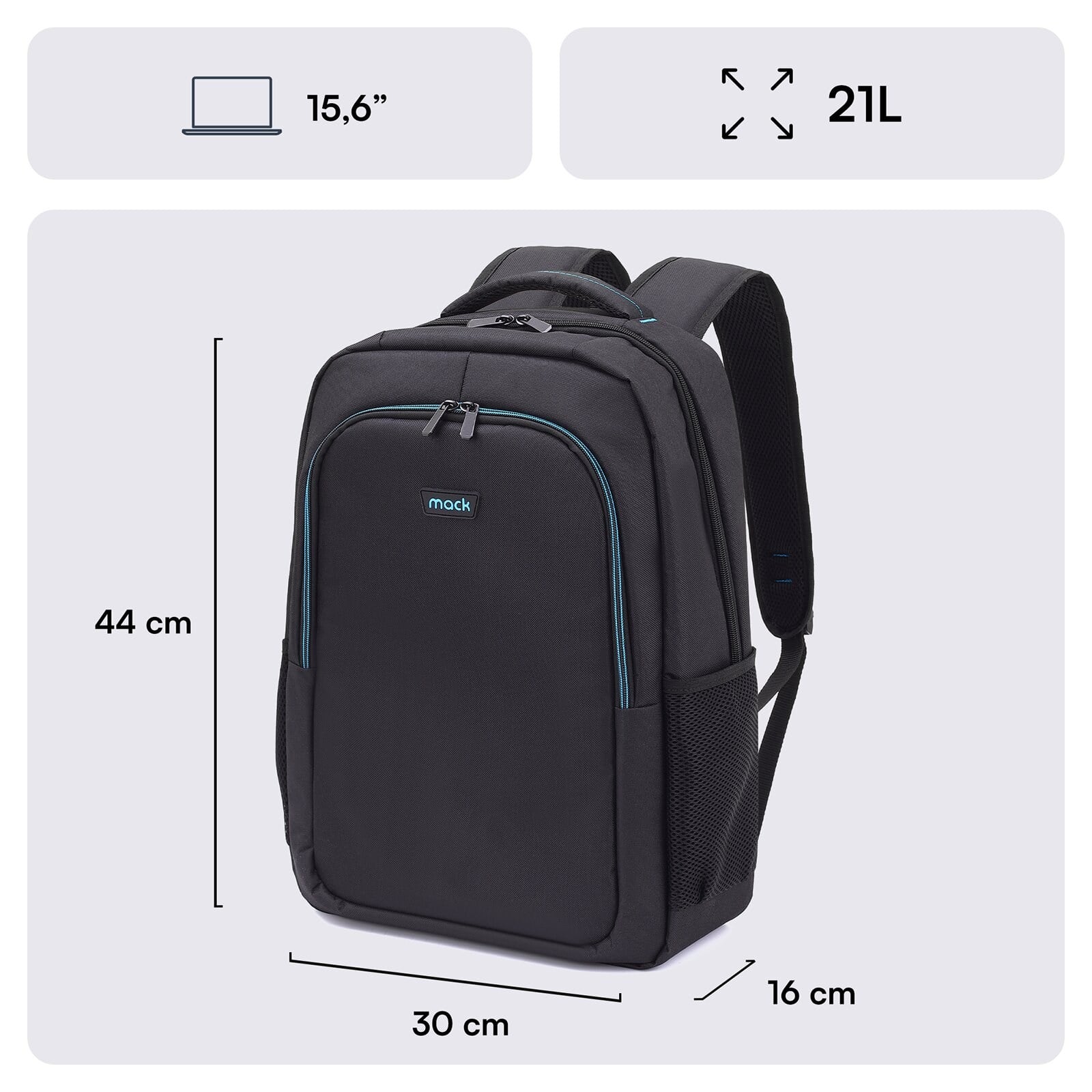 MACK MCC-505 15.6 Move Notebook Sırt Çantası Siyah