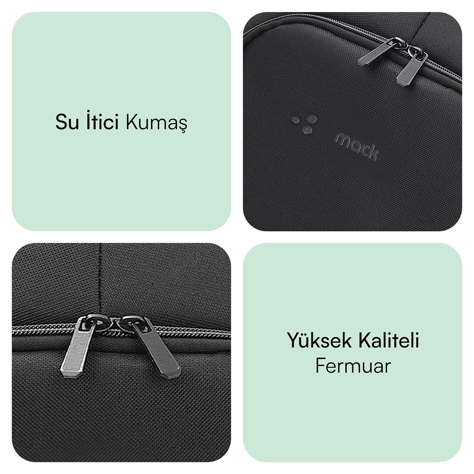 MACK MCC-505BG 15.6 Move Notebook Sırt Çantası Siyah Gri