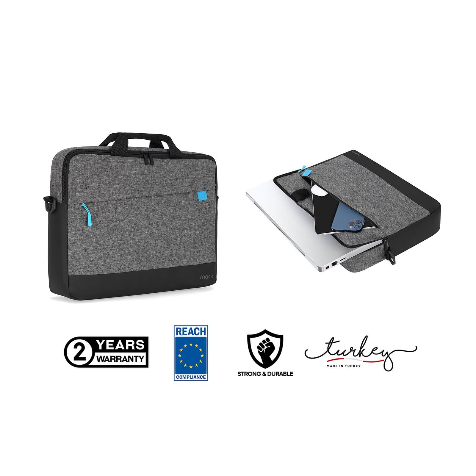 MACK MCC-602 14.1 UNICITY 3.0 Notebook Çantası Gri
