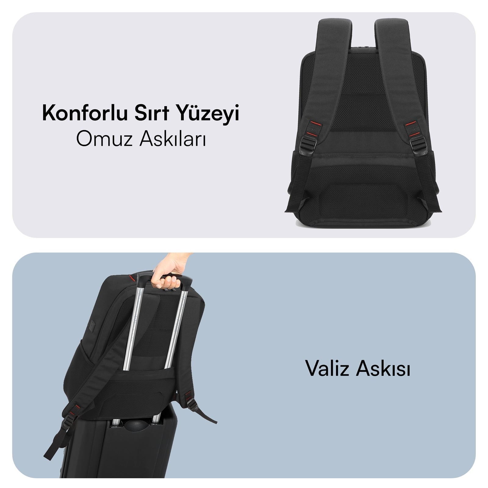 MACK MCC-804 14.1 Business X Notebook Sırt Çantası Siyah