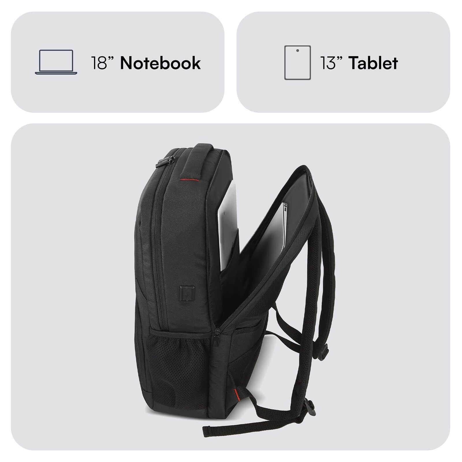 MACK MCC-807 18 Business X Notebook Sırt Çantası Siyah