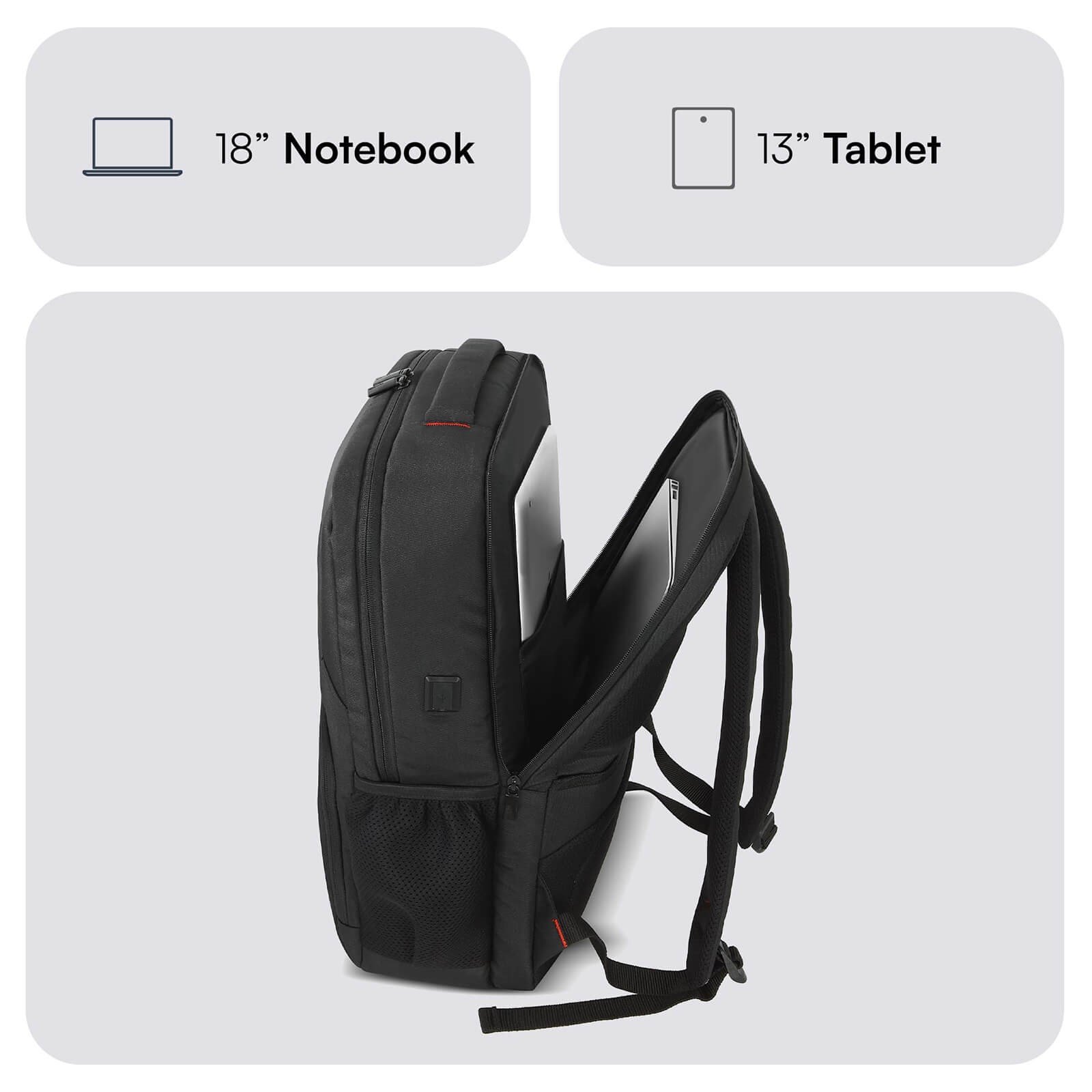 MACK MCC-807 18 Business X Notebook Sırt Çantası Siyah