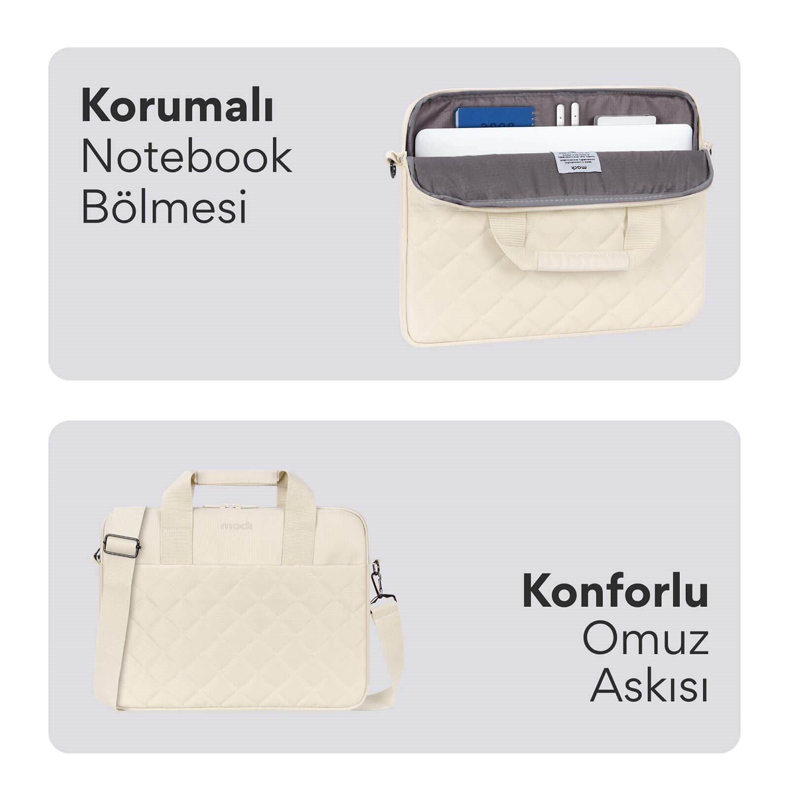 MACK MCC-904 14.1 iksy Notebook Çantası Latte