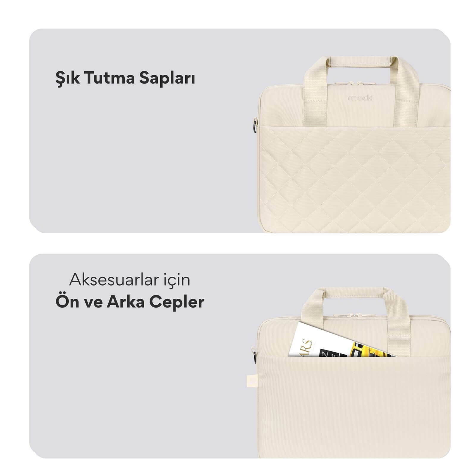 MACK MCC-904 14.1 iksy Notebook Çantası Latte