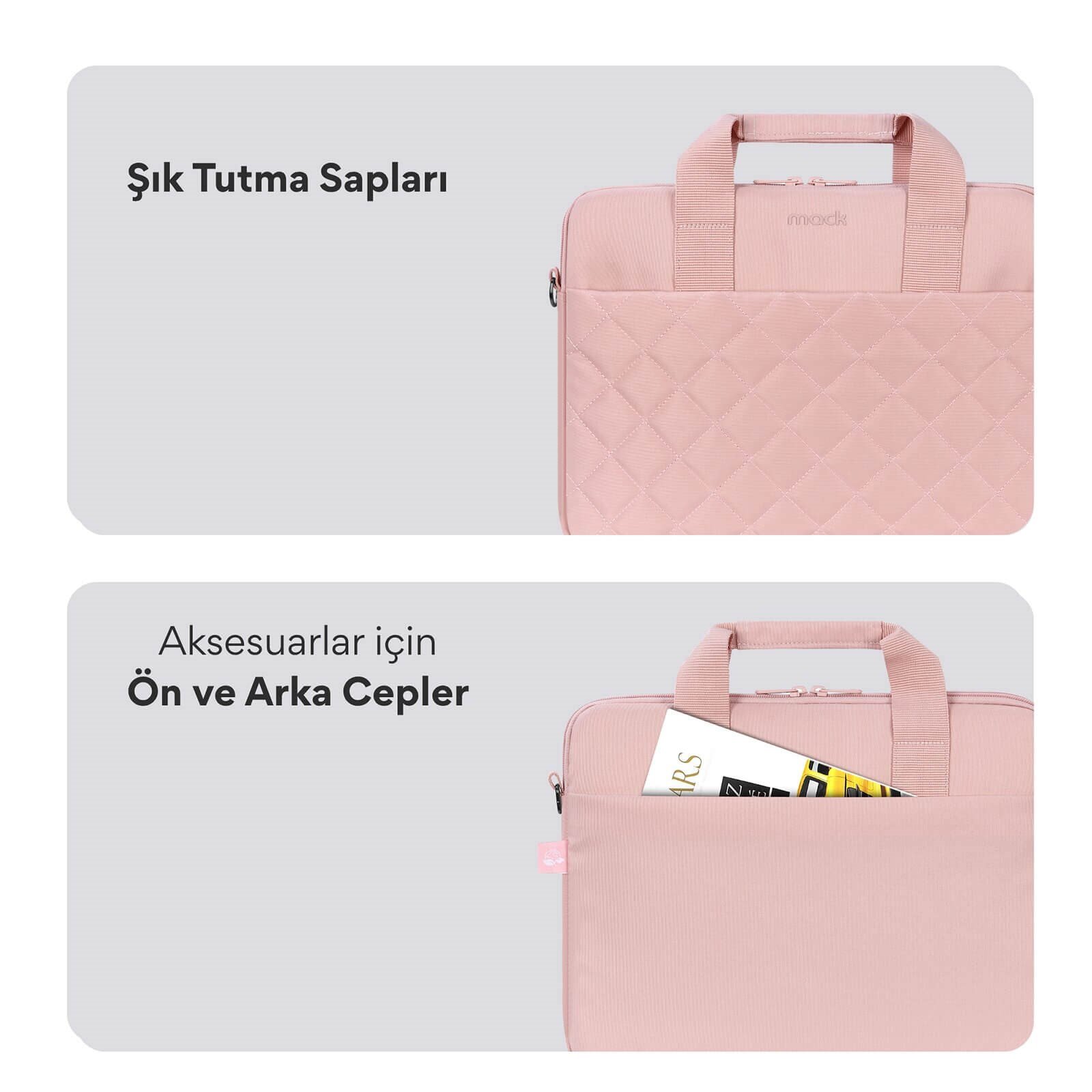 MACK MCC-905 14.1 iksy Notebook Çantası Pembe