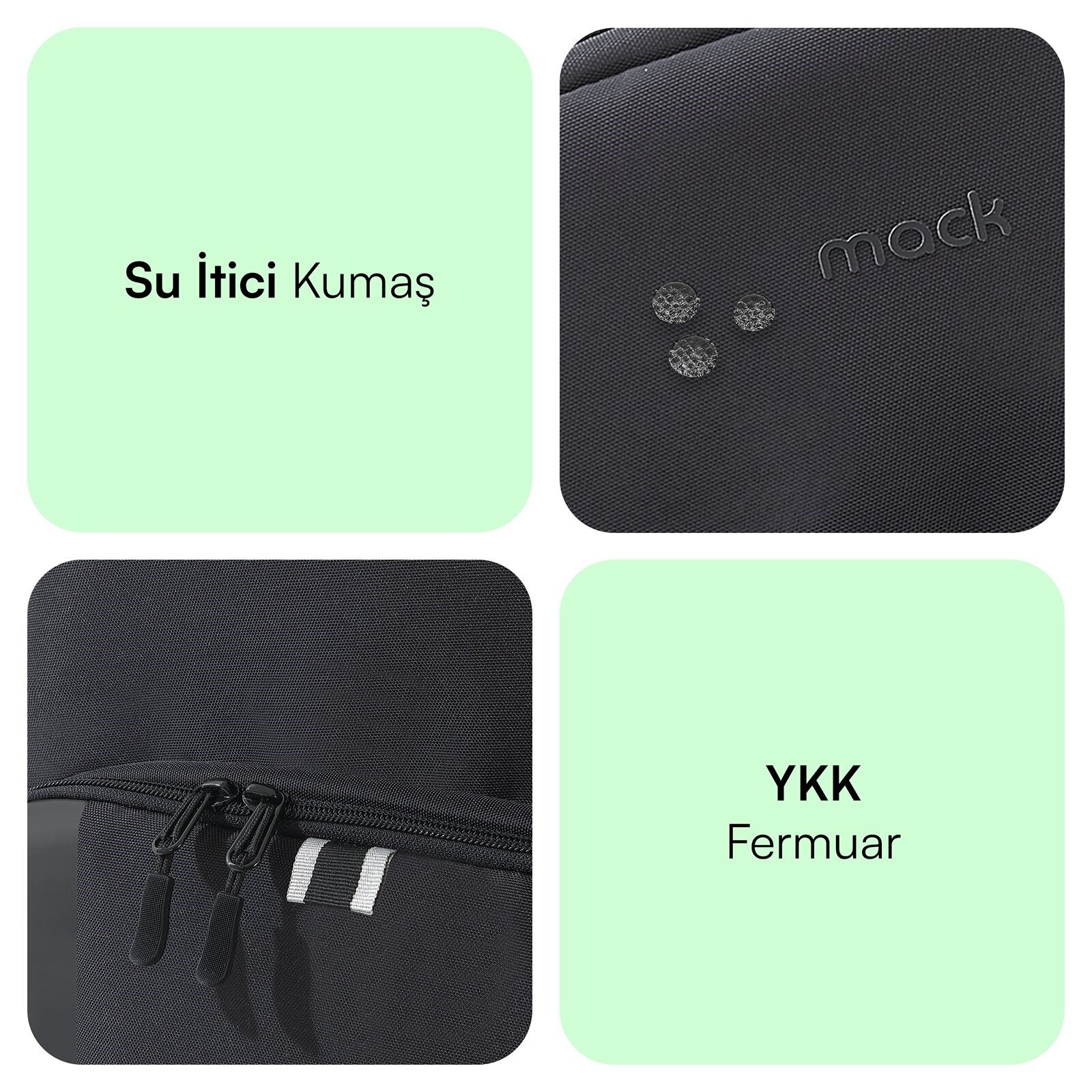 MACK MCE-1211 14.1 LUNA Eco Notebook Sırt Çantası Siyah