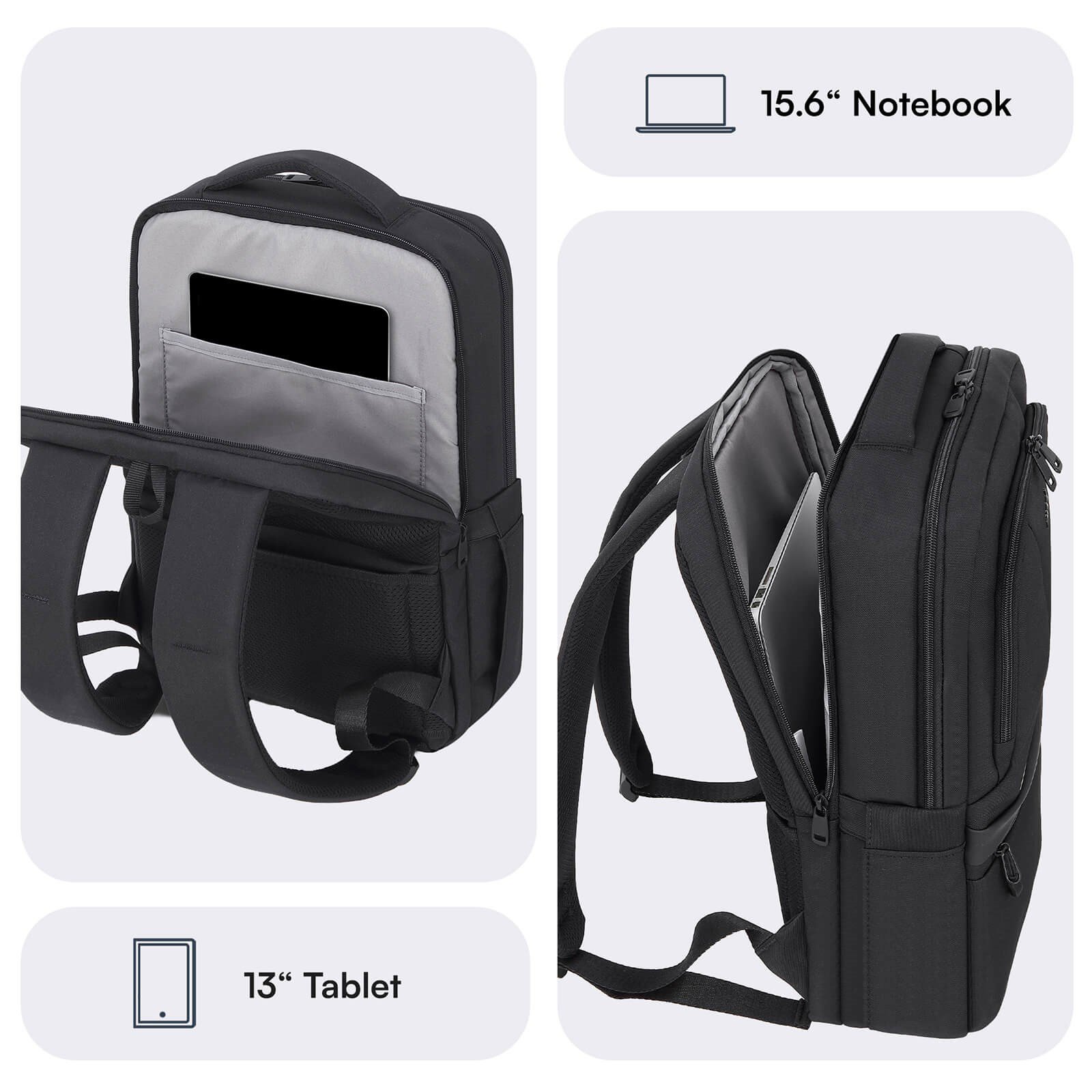 MACK MCE-1213 16 OFFICE Pro-4 Eco Notebook Sırt Çantası Siyah