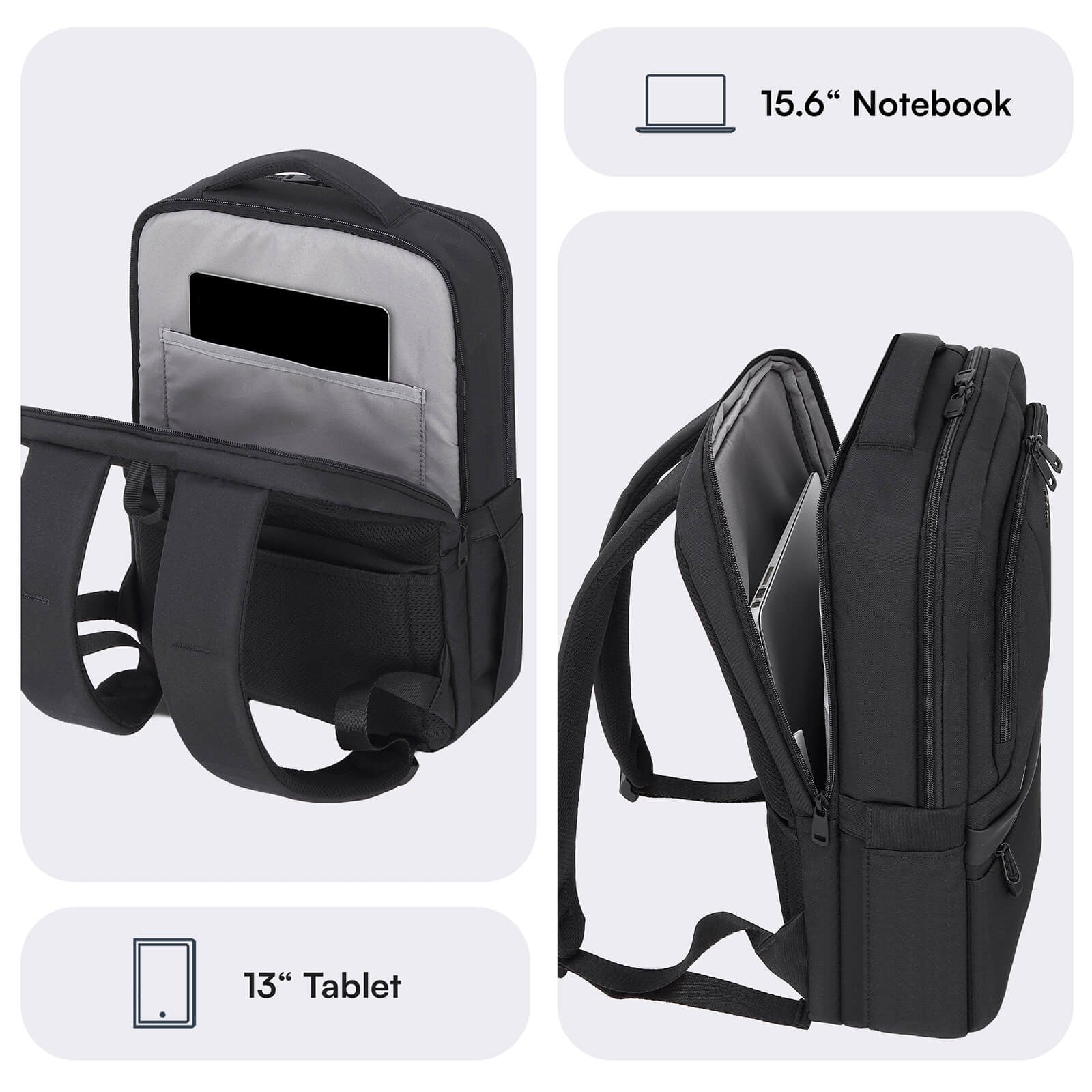 MACK MCE-1213 16 OFFICE Pro-4 Eco Notebook Sırt Çantası Siyah