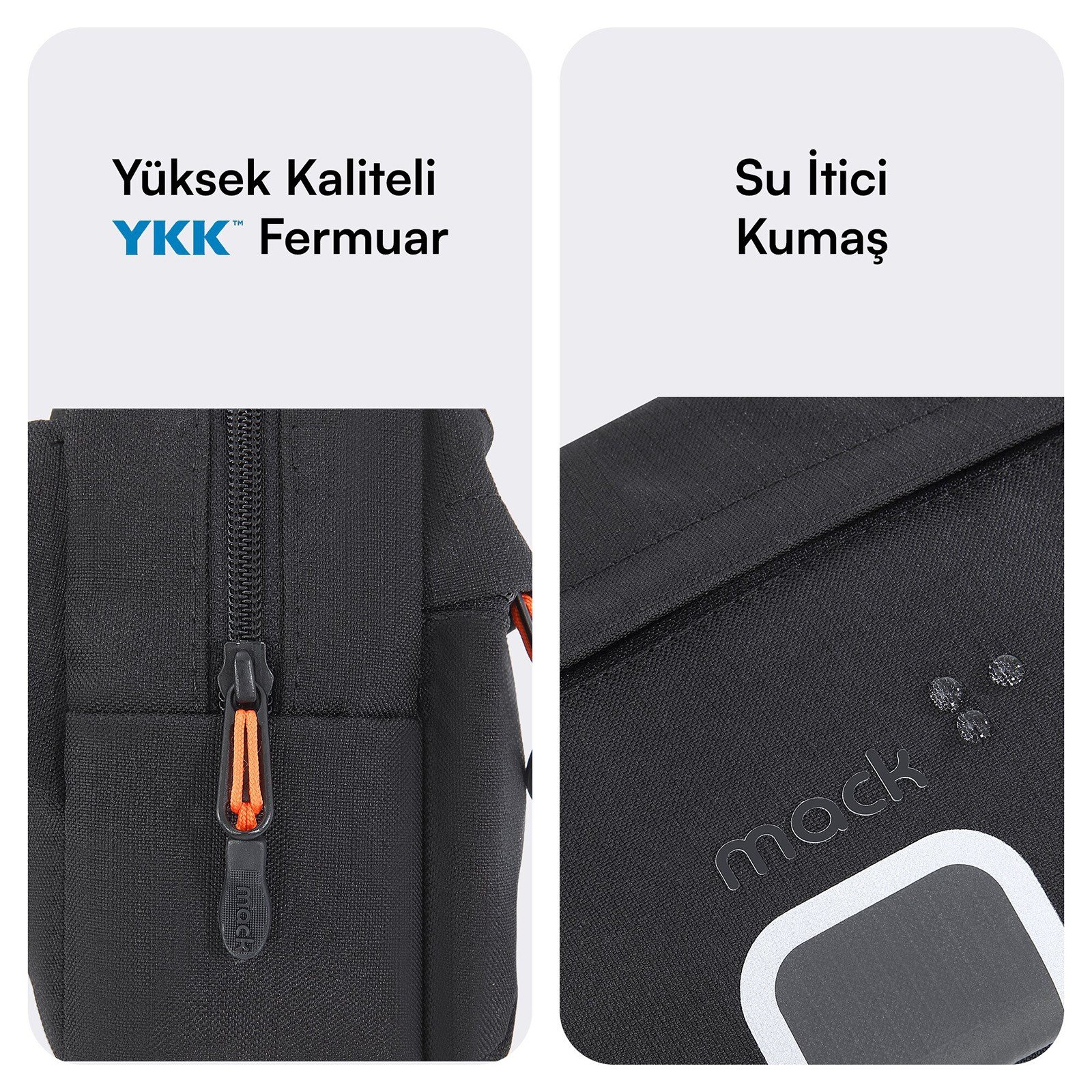 MACK MCE-1226 EXPLOR Crossbody Seyahat Çantası Siyah