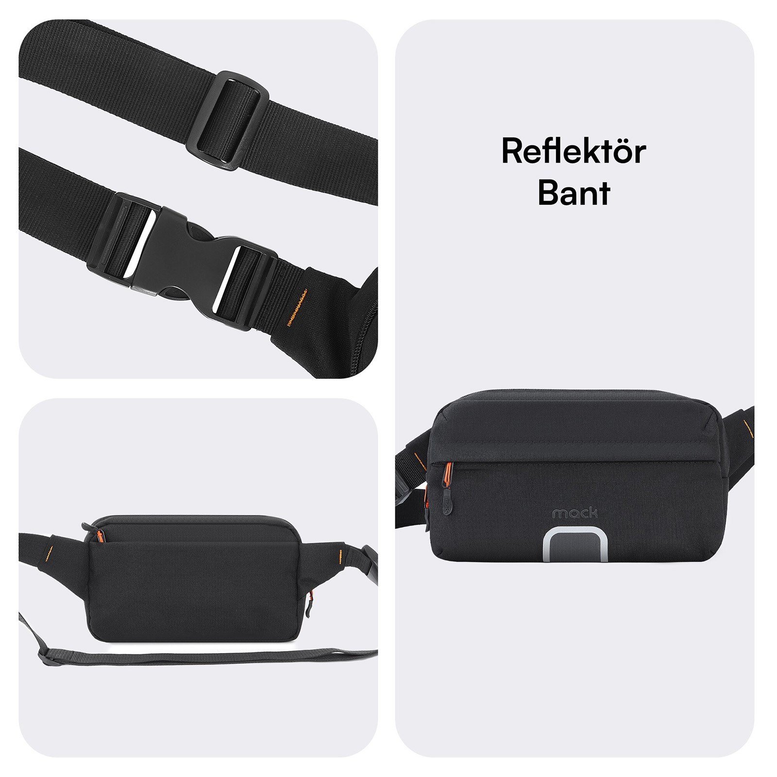 MACK MCE-1226 EXPLOR Crossbody Seyahat Çantası Siyah