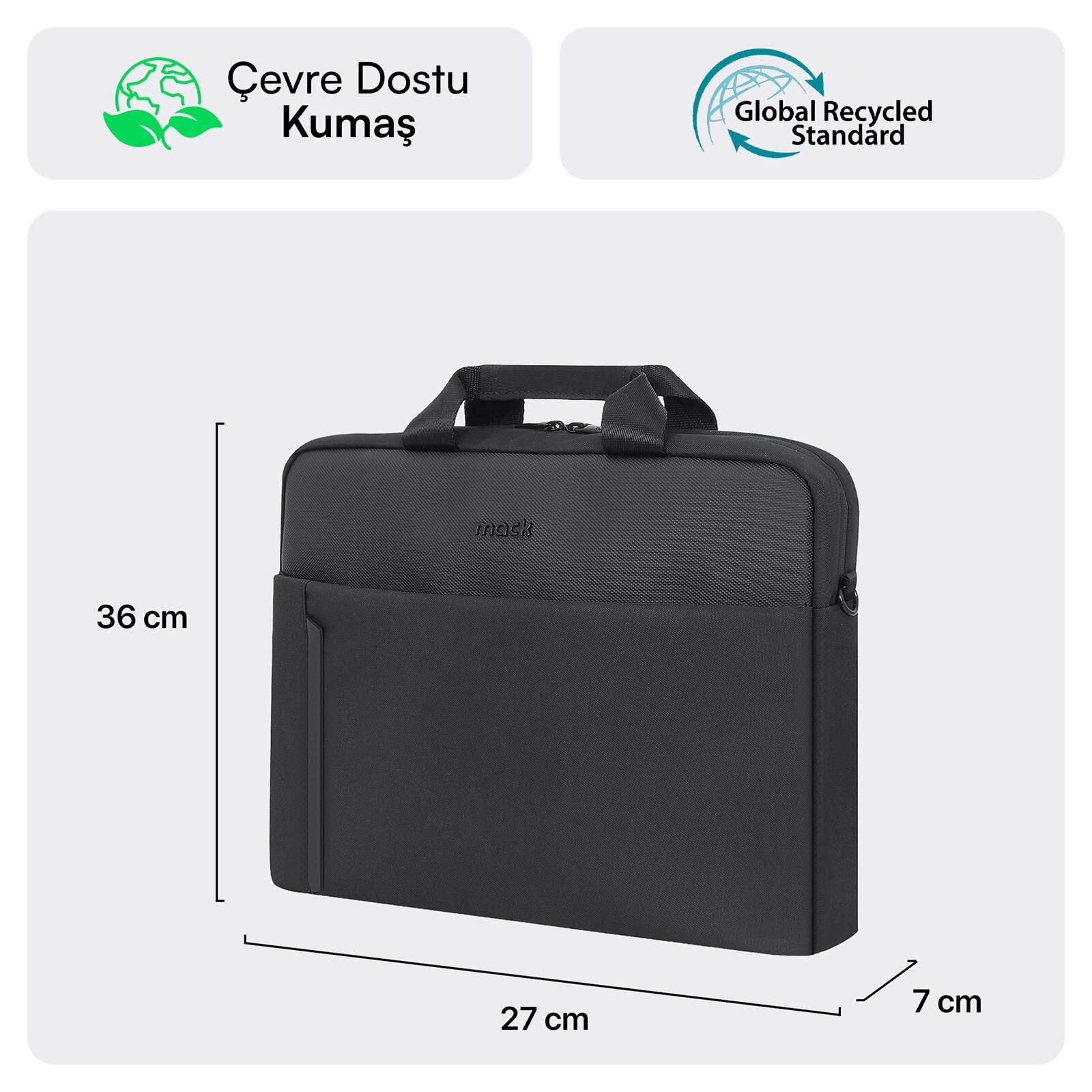 MACK MCE-1711 14.1 CODE Eco Notebook Çantası Siyah