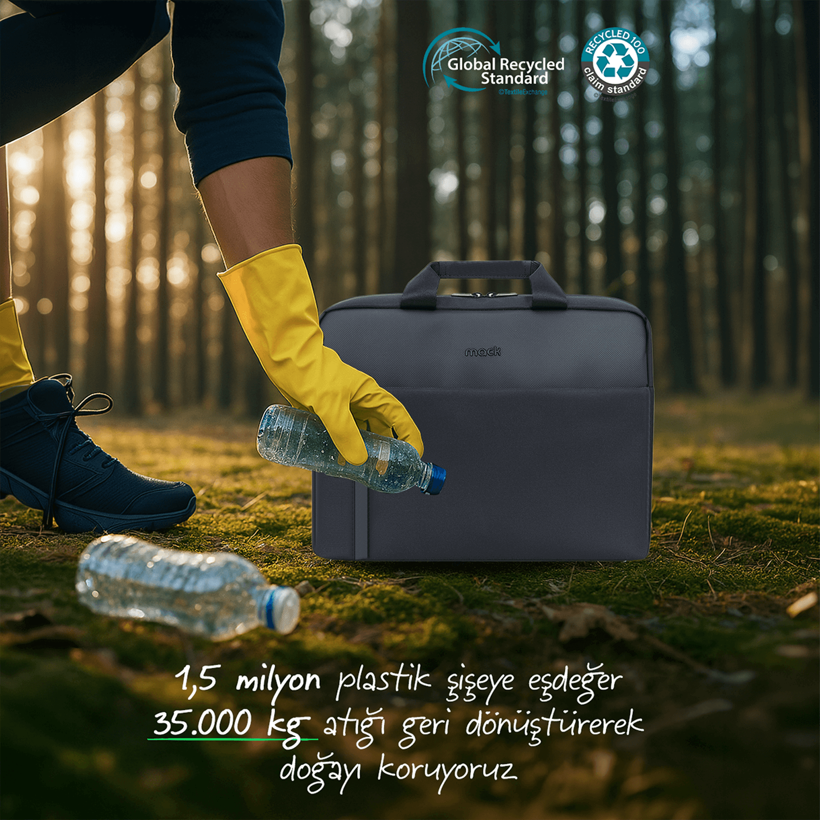 MACK MCE-1712 16 CODE Eco Notebook Çantası Siyah