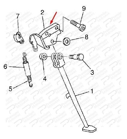 FZ6 YAN PARK AYAĞI BRAKETİ