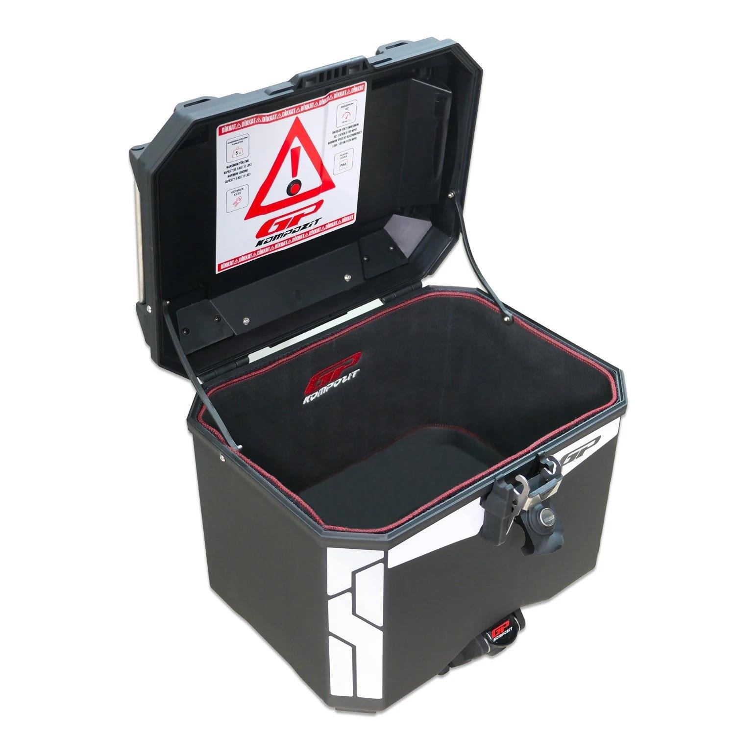 GP KOMPOZİT UNİVERSAL 33 LT PLASTİK MOTOSİKLET ÇANTASI SİYAH
